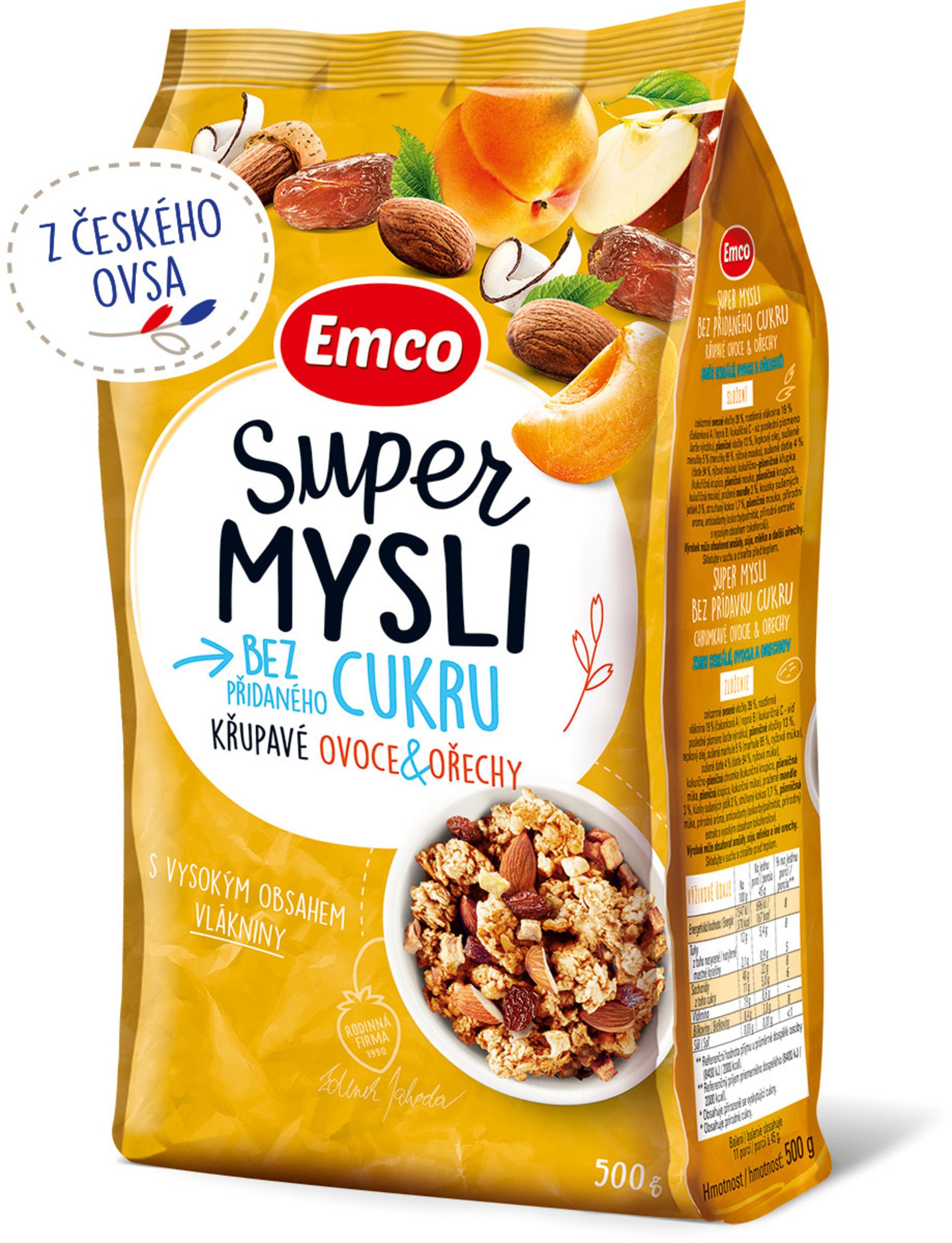 Emco Super mysli ovoce a ořechy 500 g Obrázek