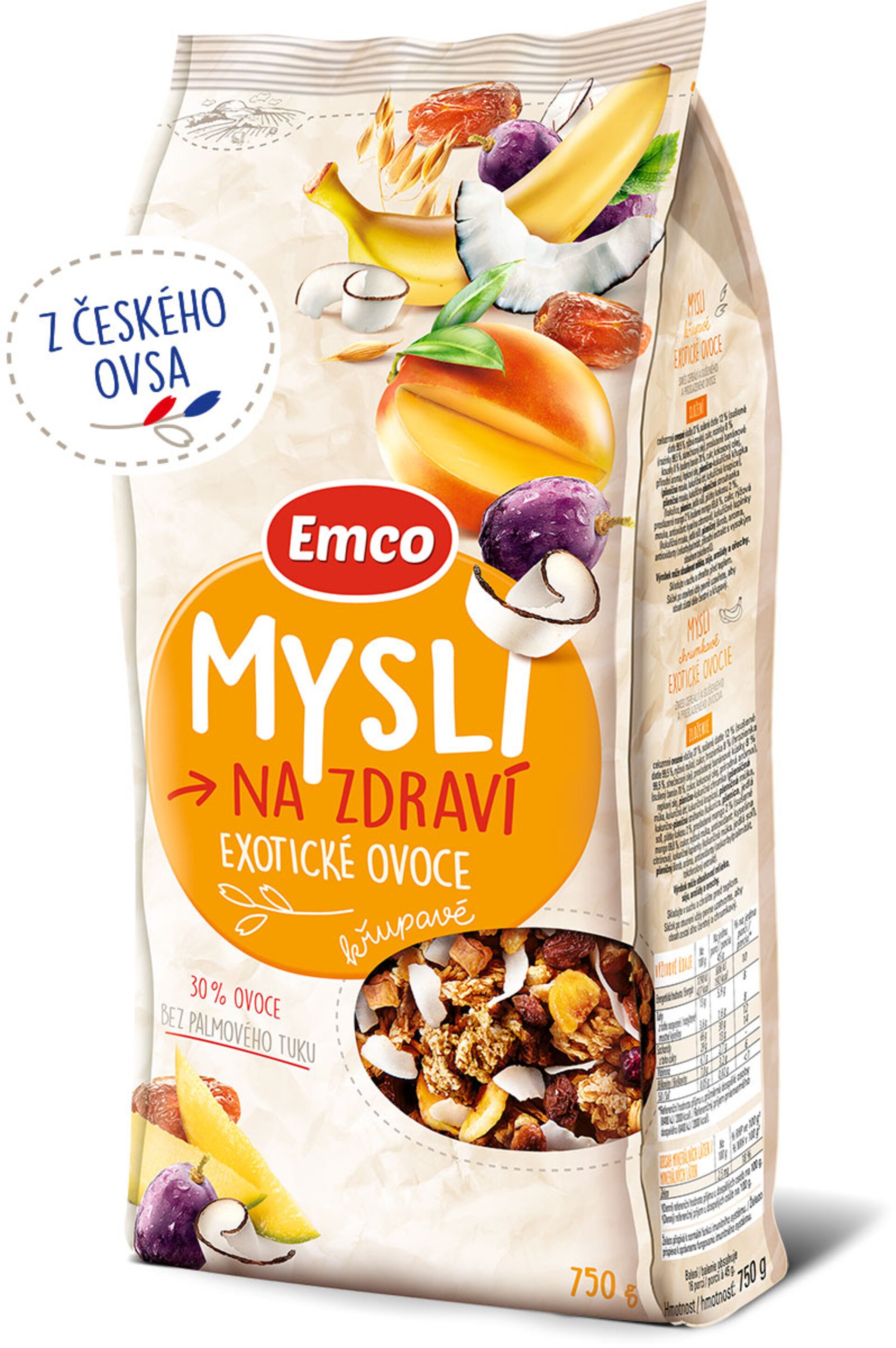 Emco Mysli křupavé - Exotické ovoce 750 g Obrázek