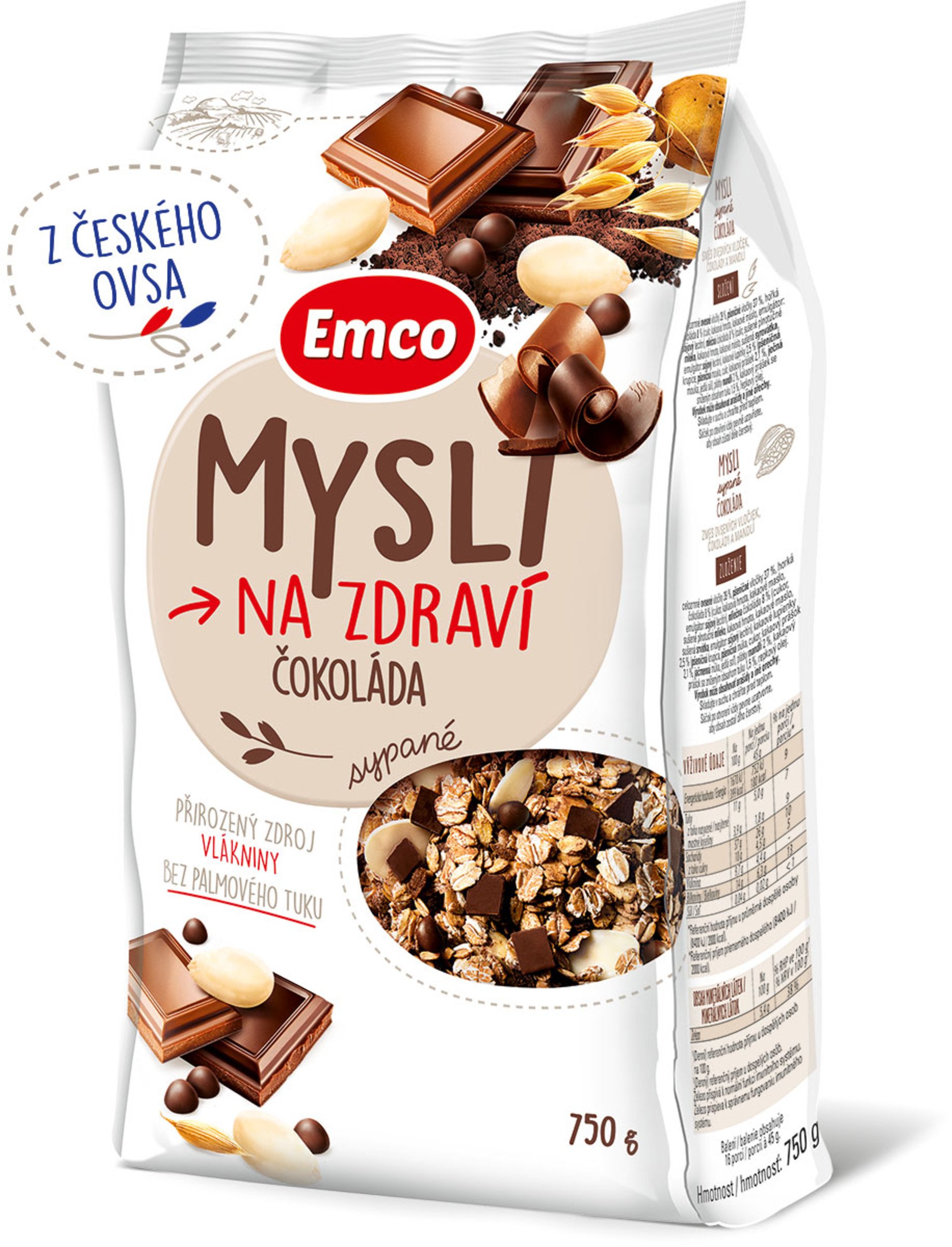 Emco Mysli - Sypané čokoláda 750 g Obrázek