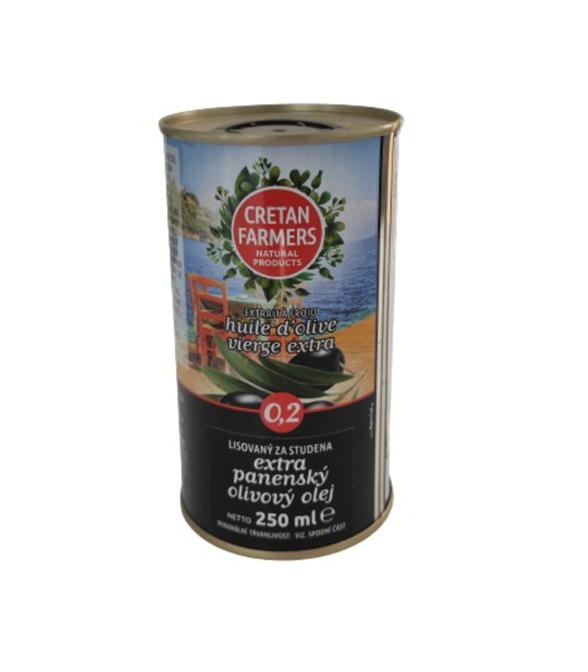 Cretan Farmers Extra panenský olivový olej 250 ml plech