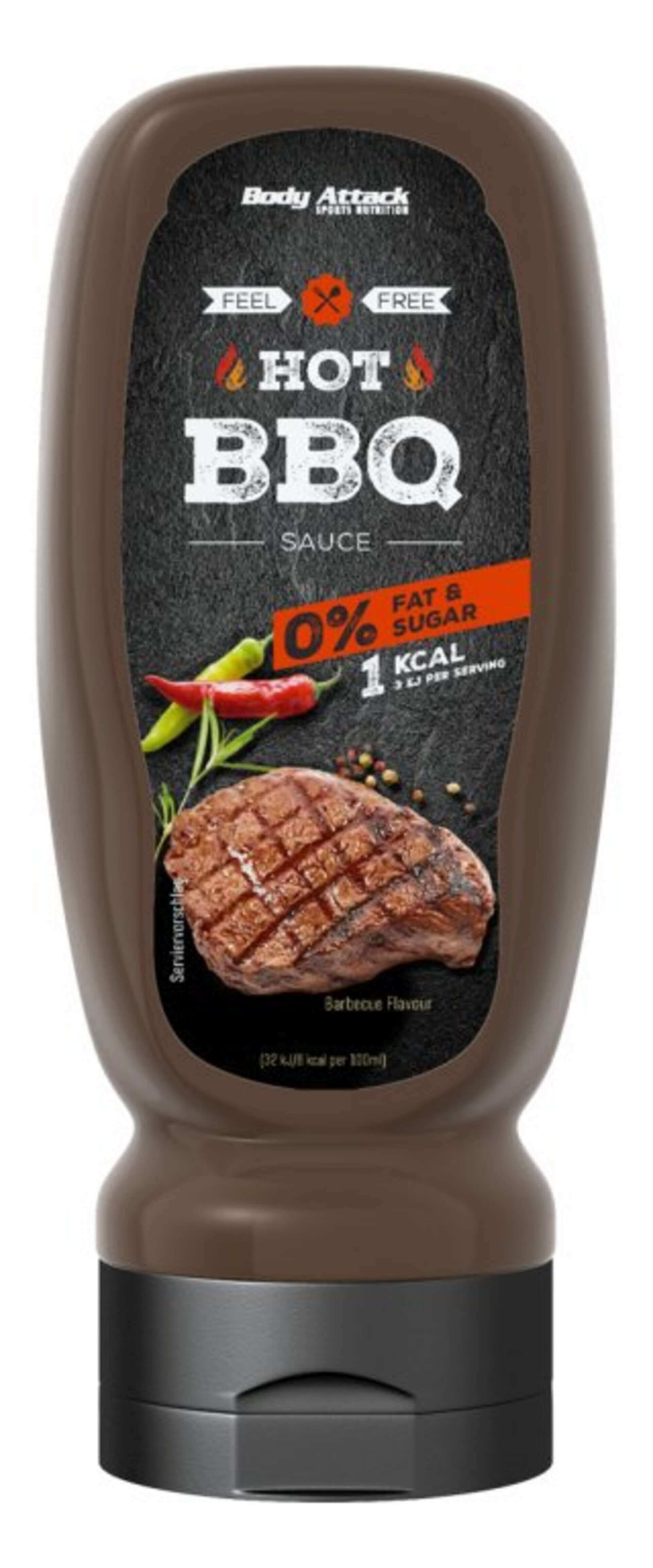 Body Attack Hot BBQ Sauce 320 ml expirace