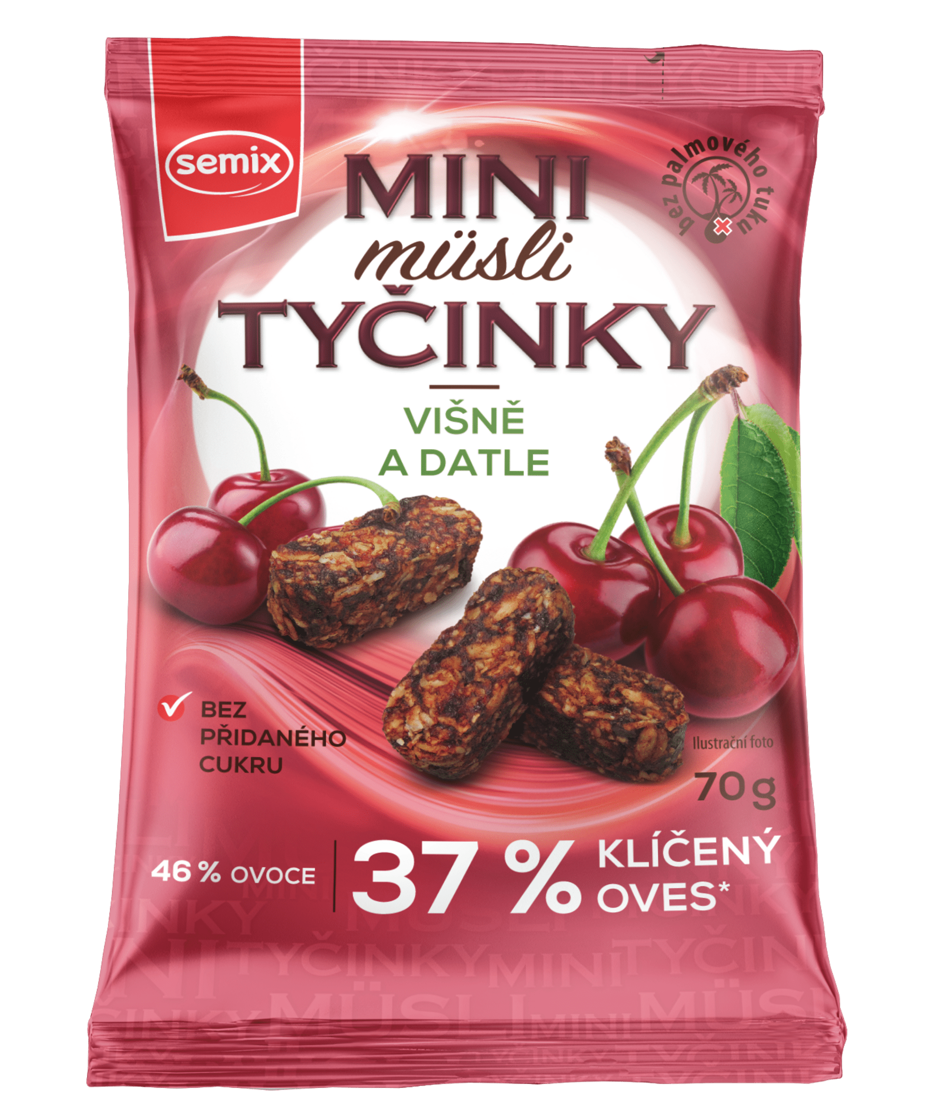 Semix Mini müsli tyčinky s višněmi bez lepku 70 g