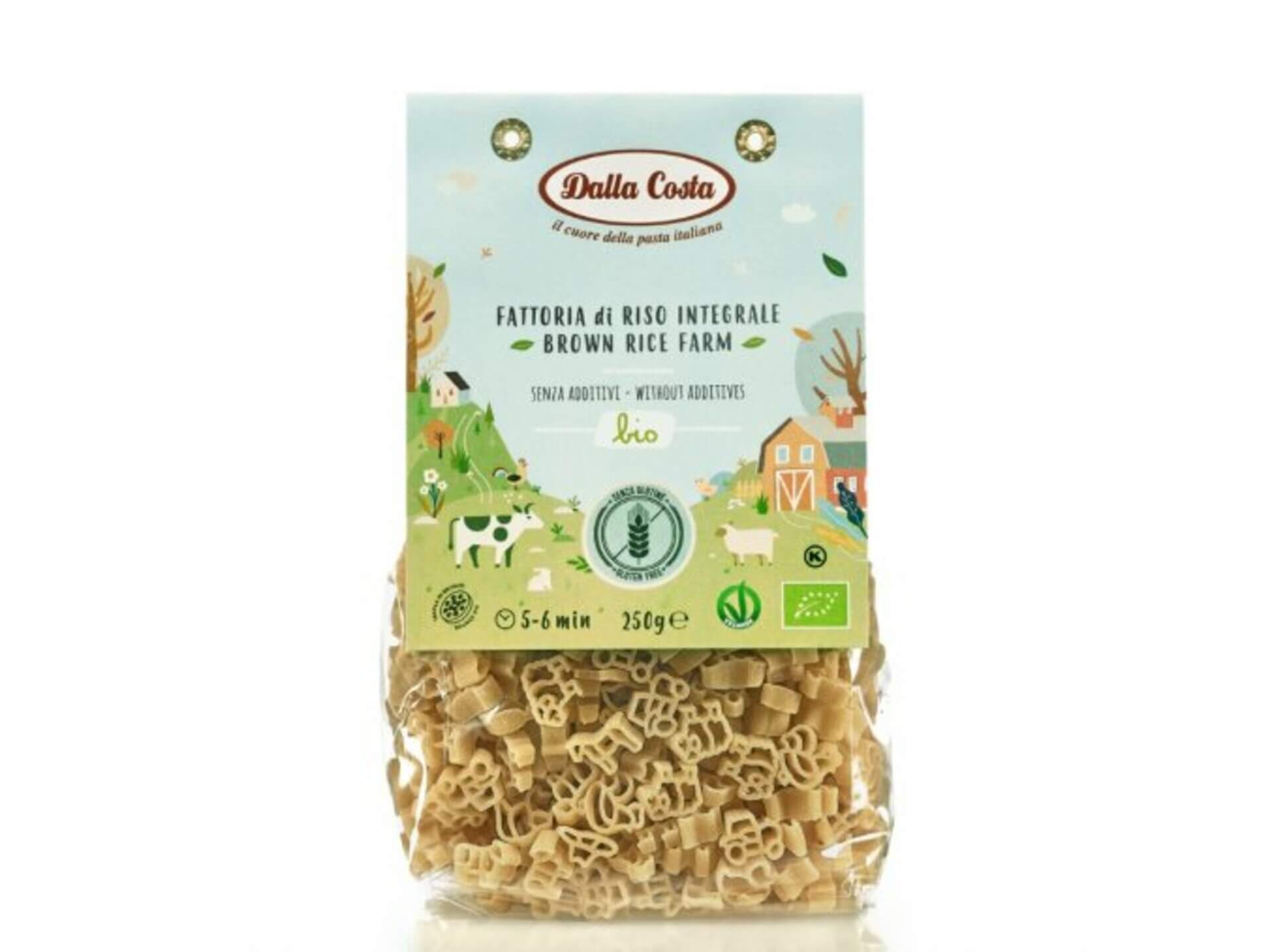 Dalla Costa - BIO dětské bezlepkové těstoviny Farma rýžové, 250 g Obrázek