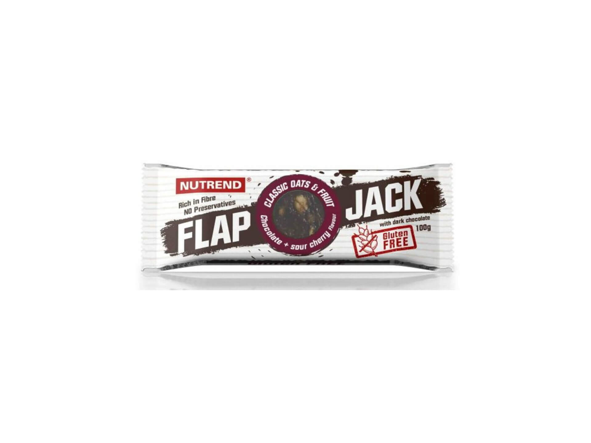 Nutrend Flapjack Gluten Free 100 g - čokoláda+višeň s hořkou čokoládou Obrázek