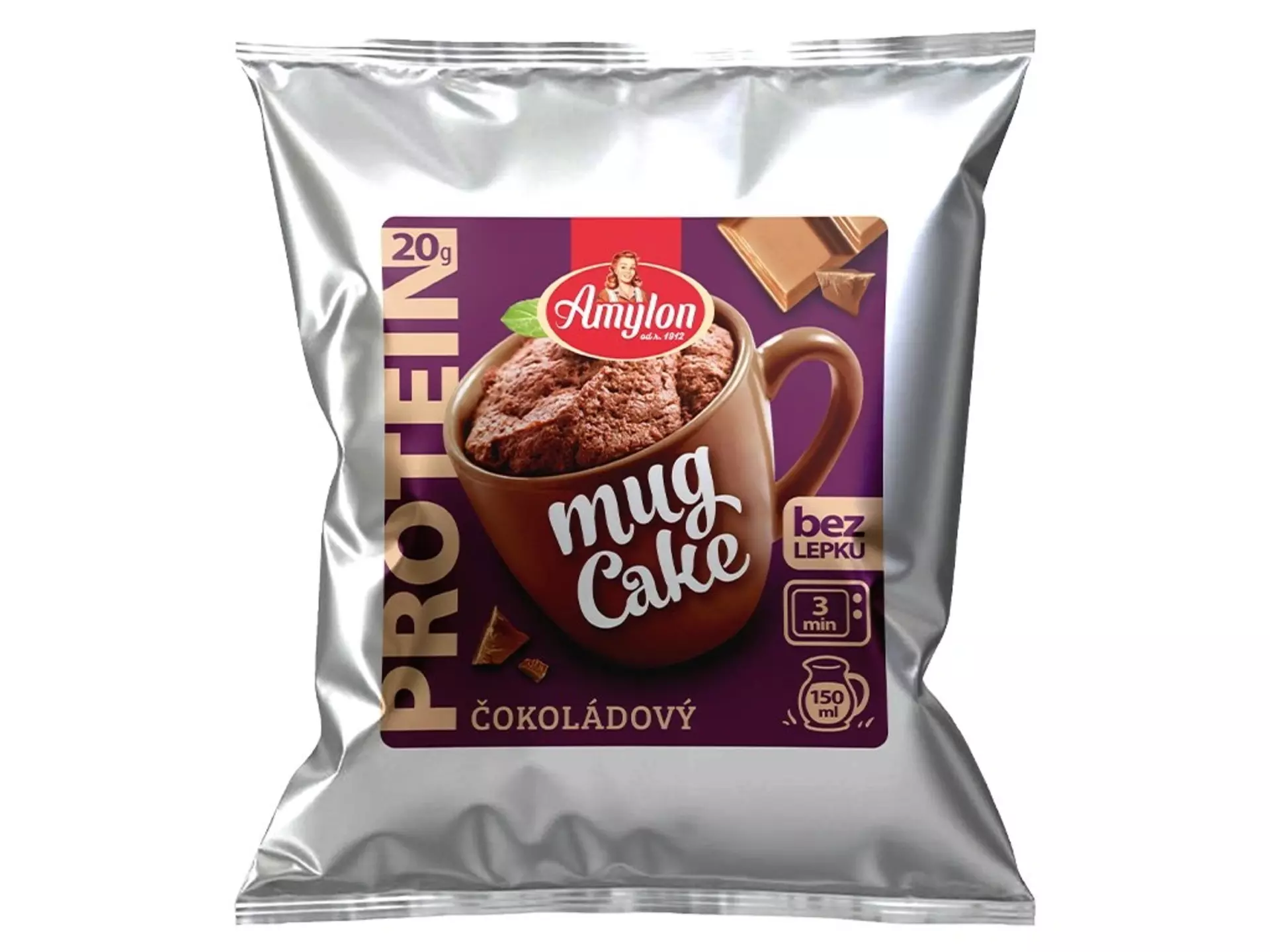 Amylon Proteinový mug cake čokoládový bezlepkový 60 g