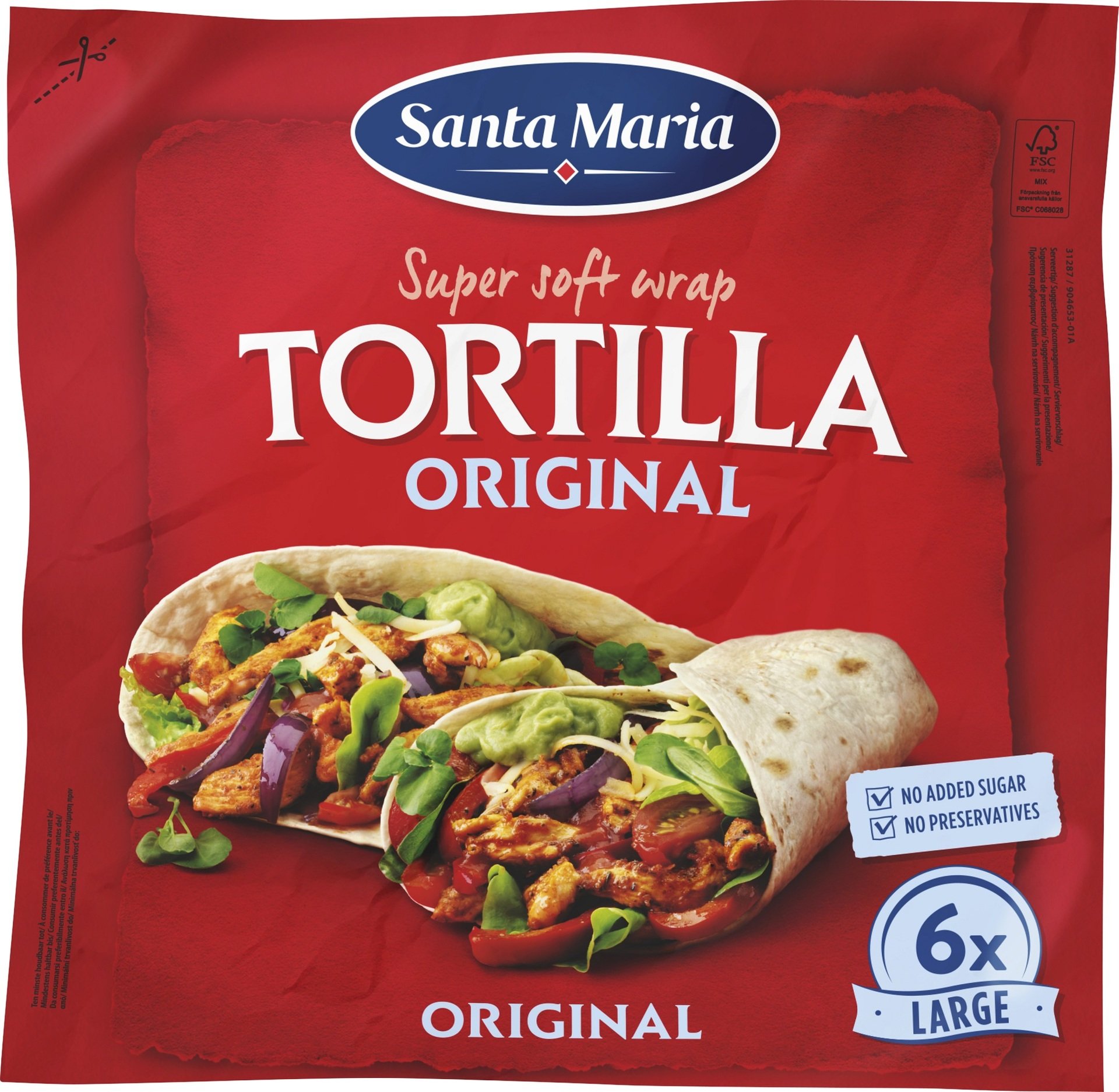 Santa Maria Wrap tortilla 371 g Obrázek