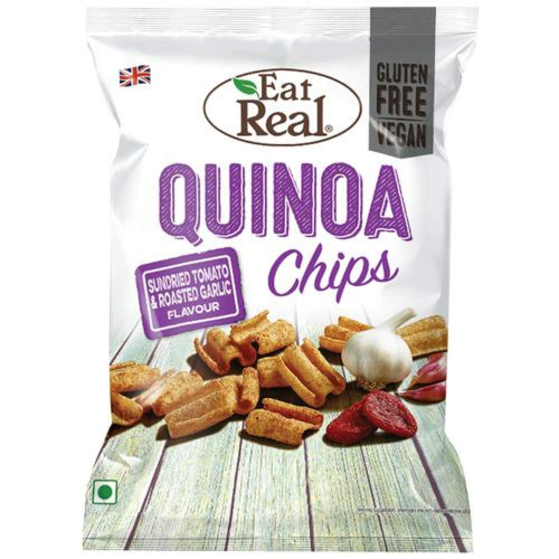 Eat Real Chipsy Quinoa, sušená rajčata a česnek 30 g