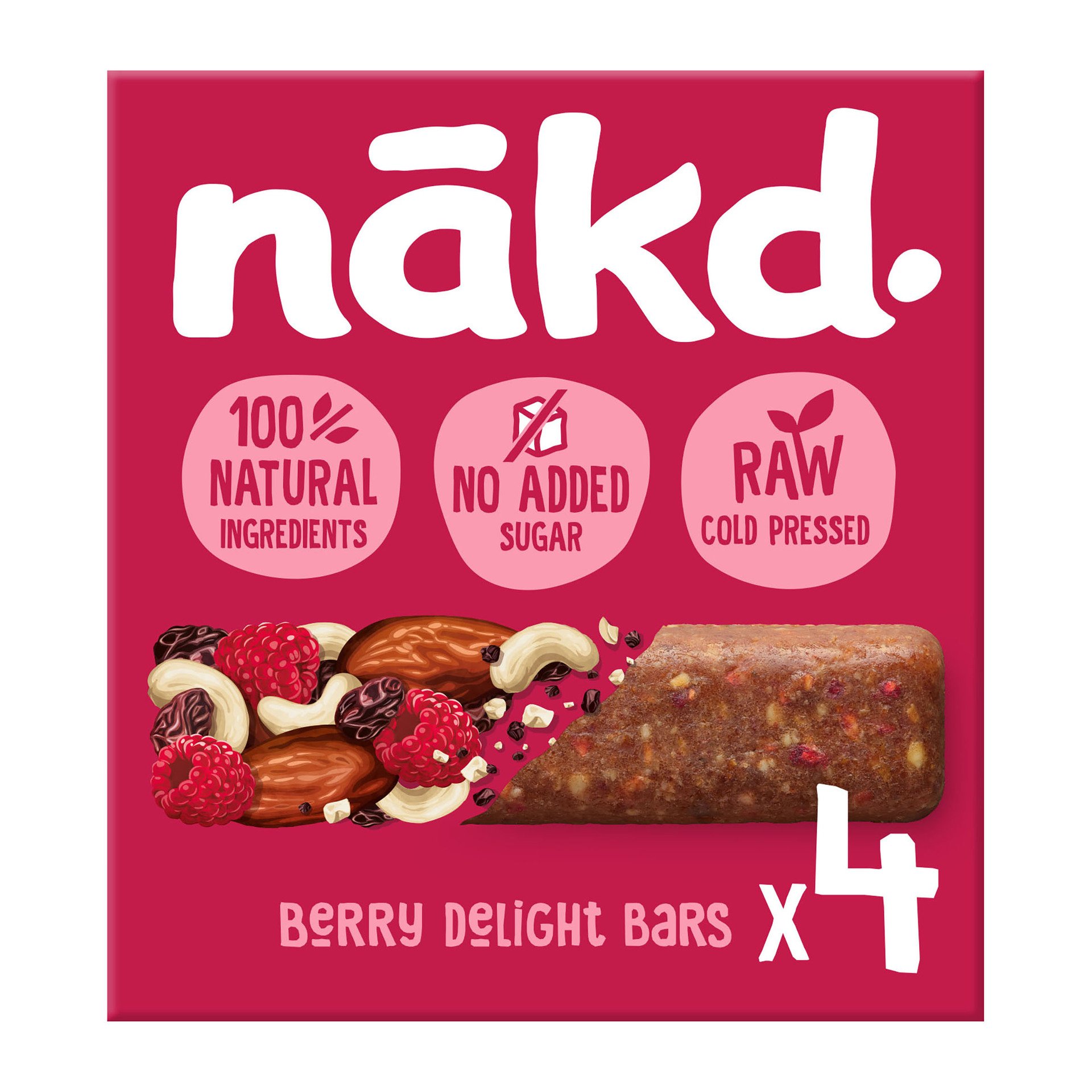 Nakd Berry delight 4 x 35 g Obrázek