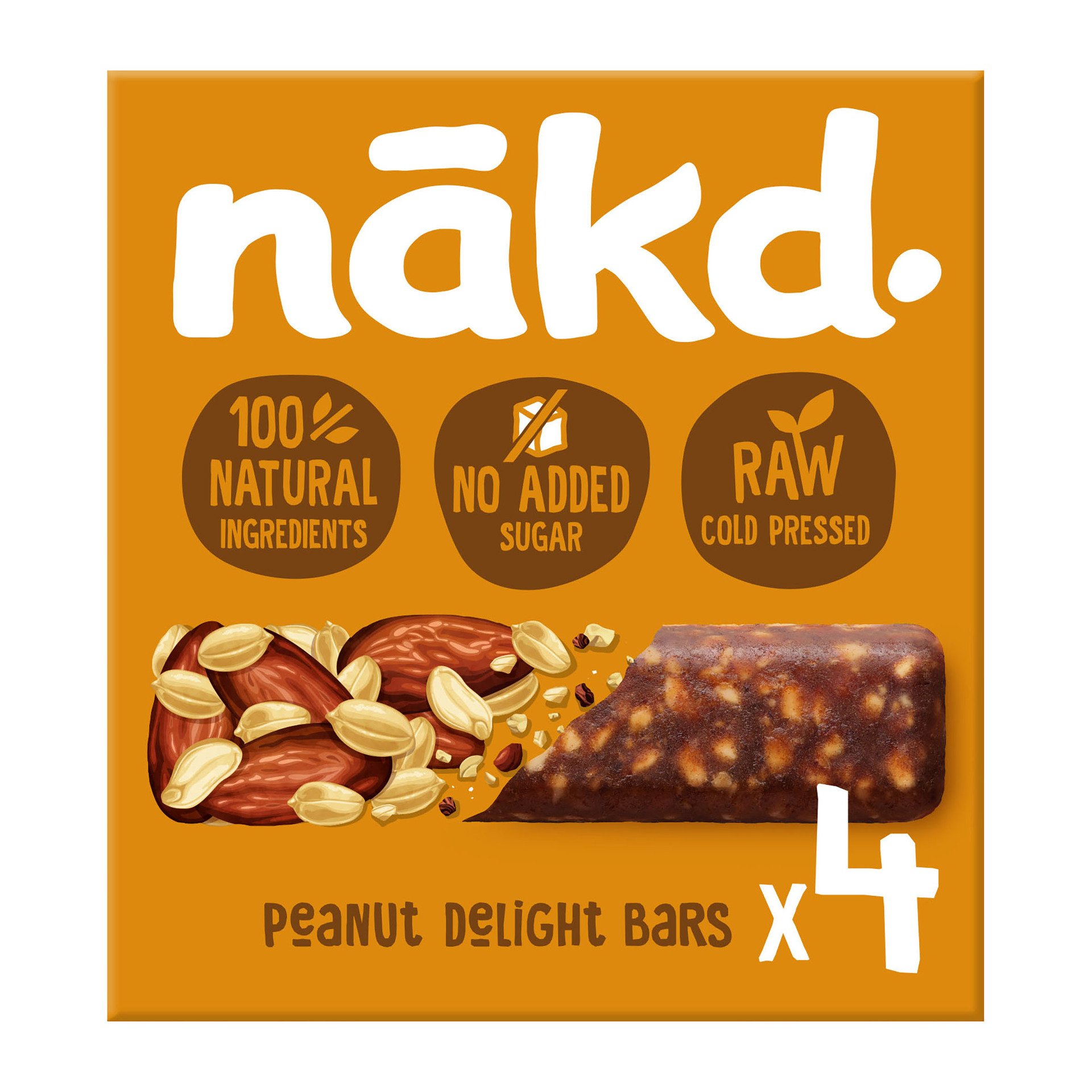 NAKD Peanut Delight - RAW tyčinky z ovoce a arašídů 35g x 4