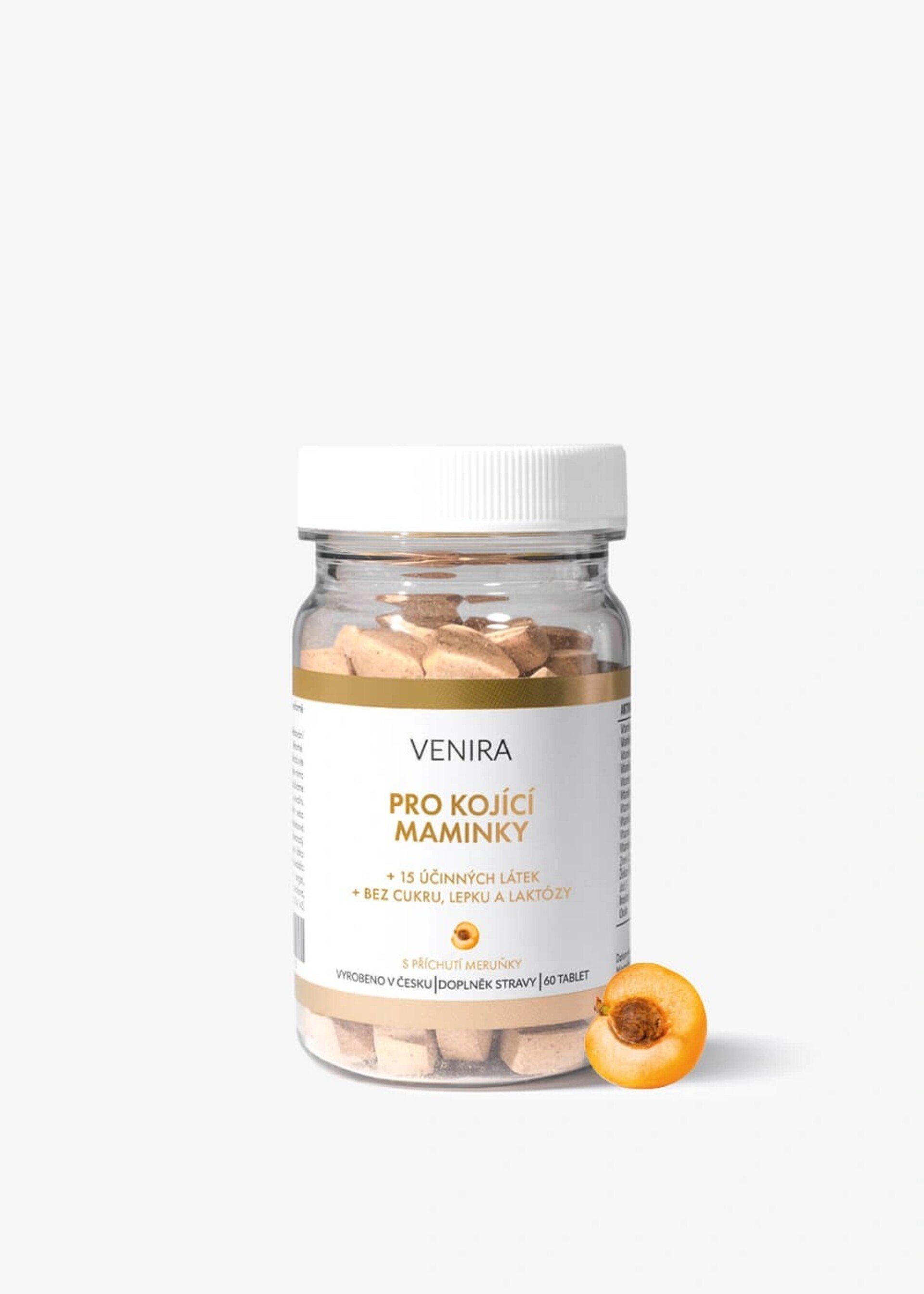 Venira Vitamíny pro kojící ženy - meruňka 60 kostiček