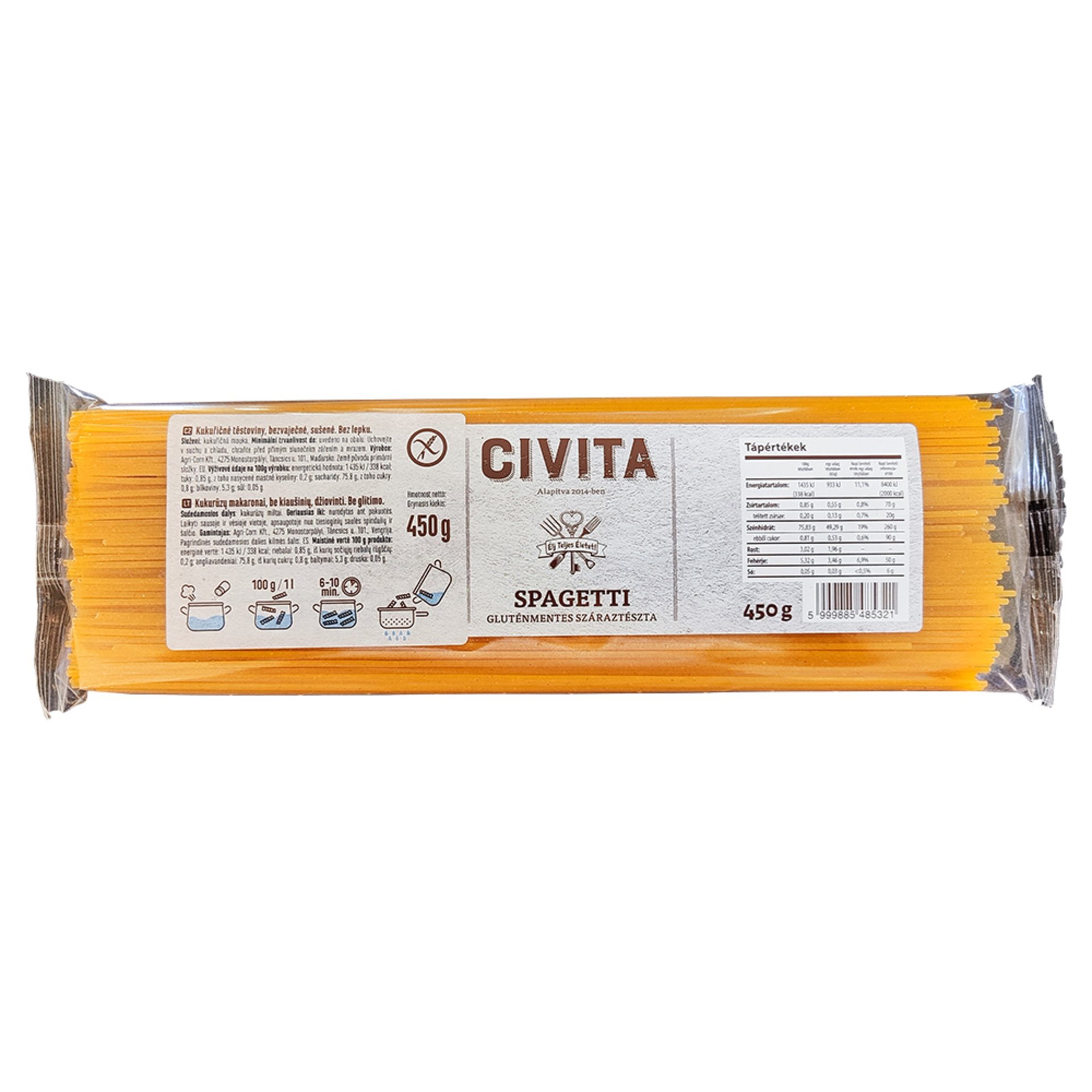 Civita Špagety bez lepku 450 g