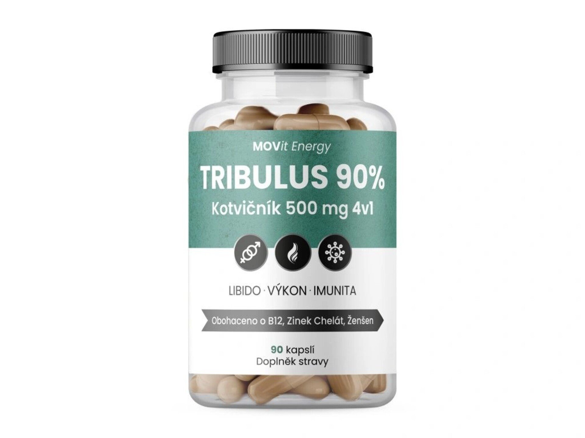 Movit Tribulus 90% Kotvičník 500 mg 4v1 90 tablet