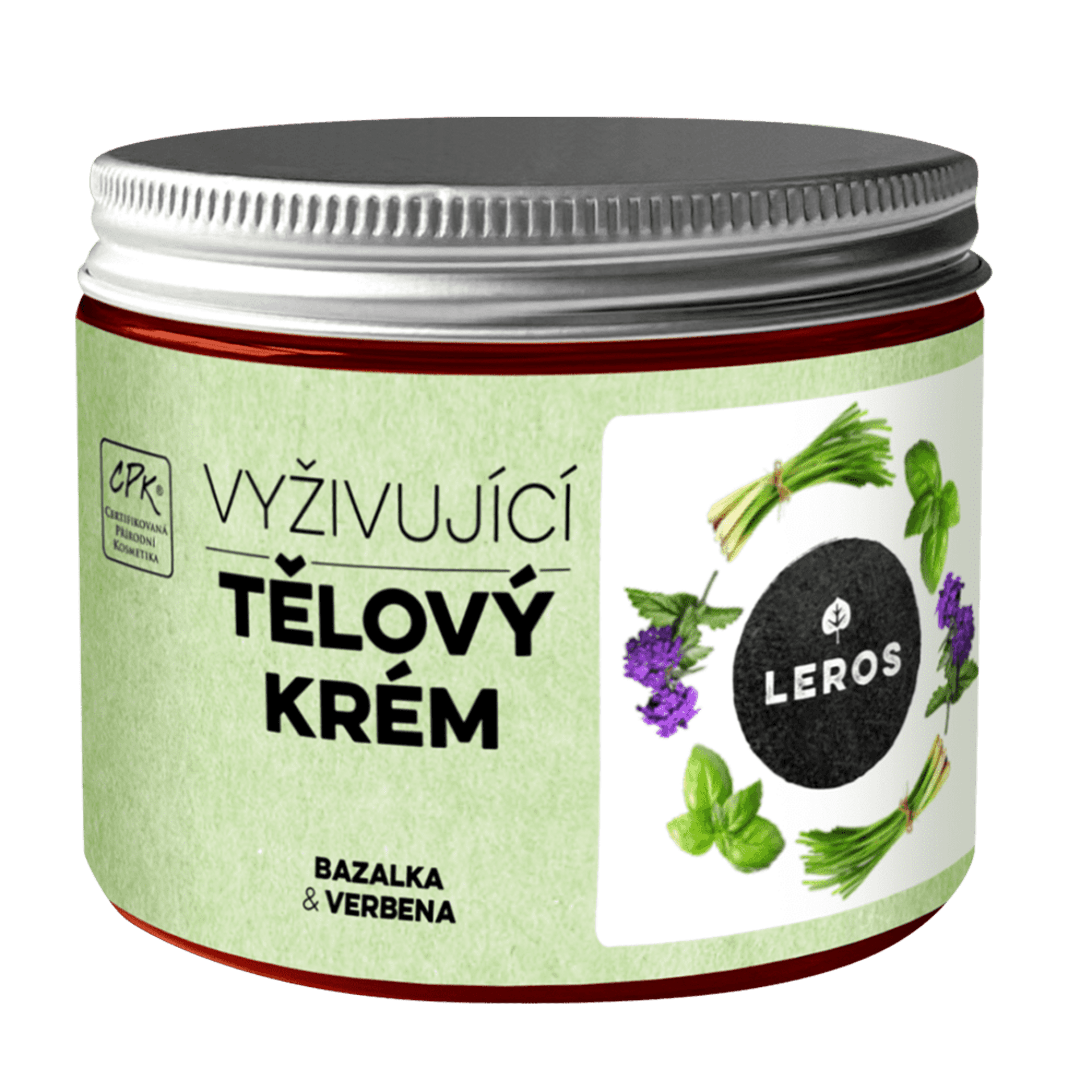 Leros Tělový krém bazalka a verbena 200 ml