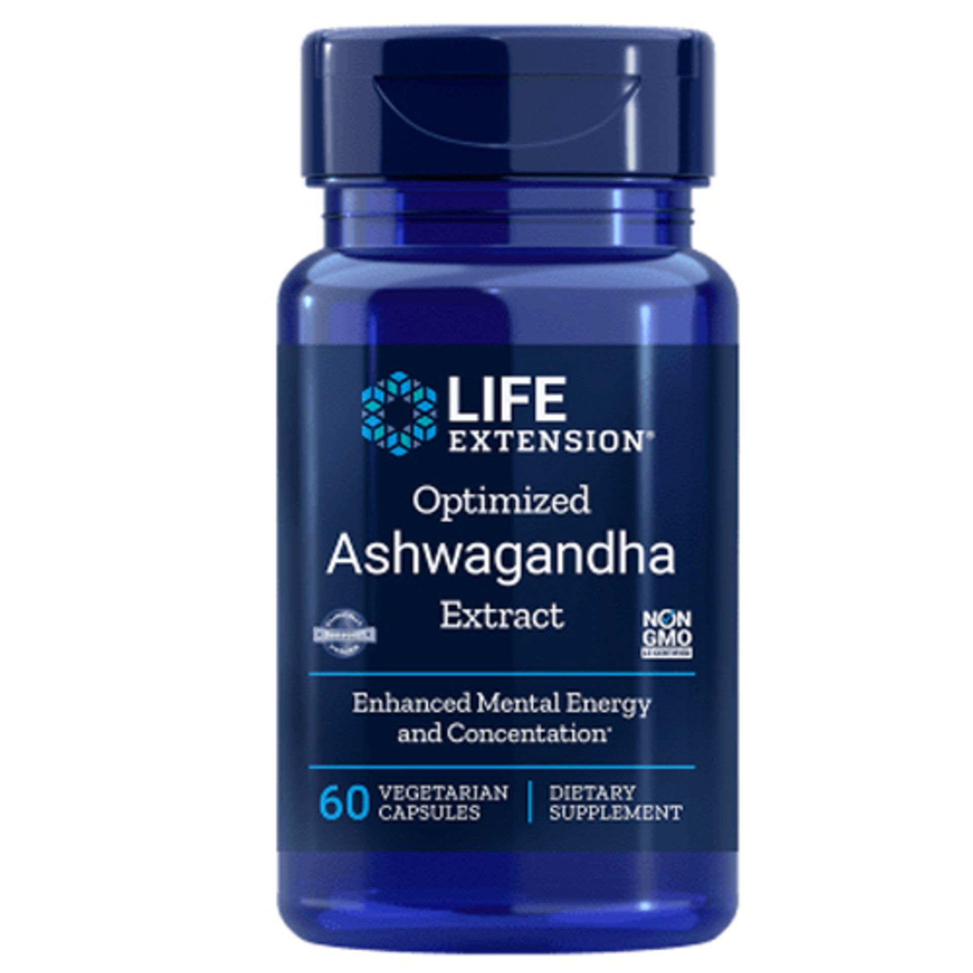 Life Extension Optimized Ashwagandha Extract, extrakt z Ashwagandhy, 60 rostlinných kapslí Obrázek