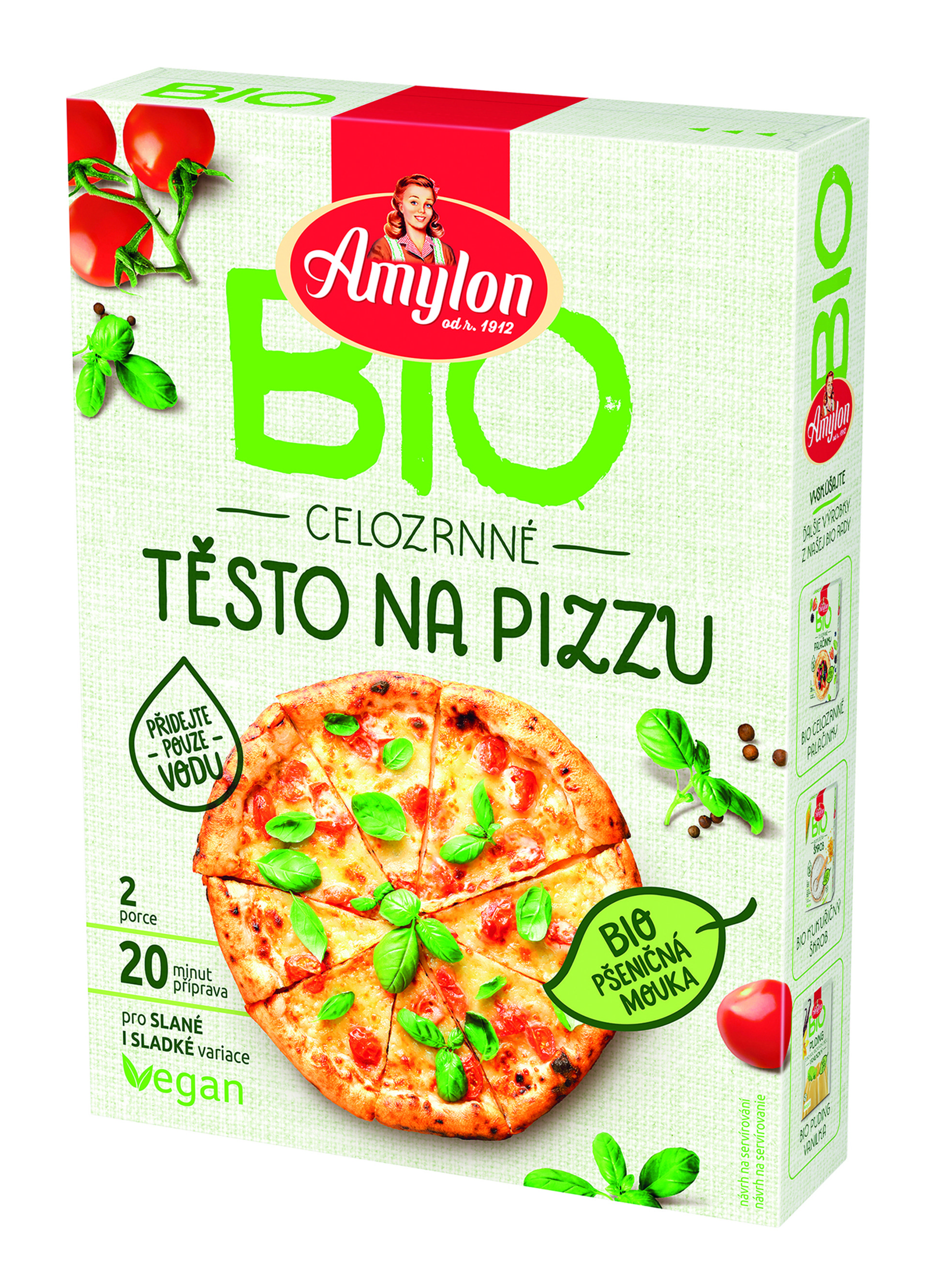 Amylon Celozrnné těsto na pizzu BIO 250 g Obrázek