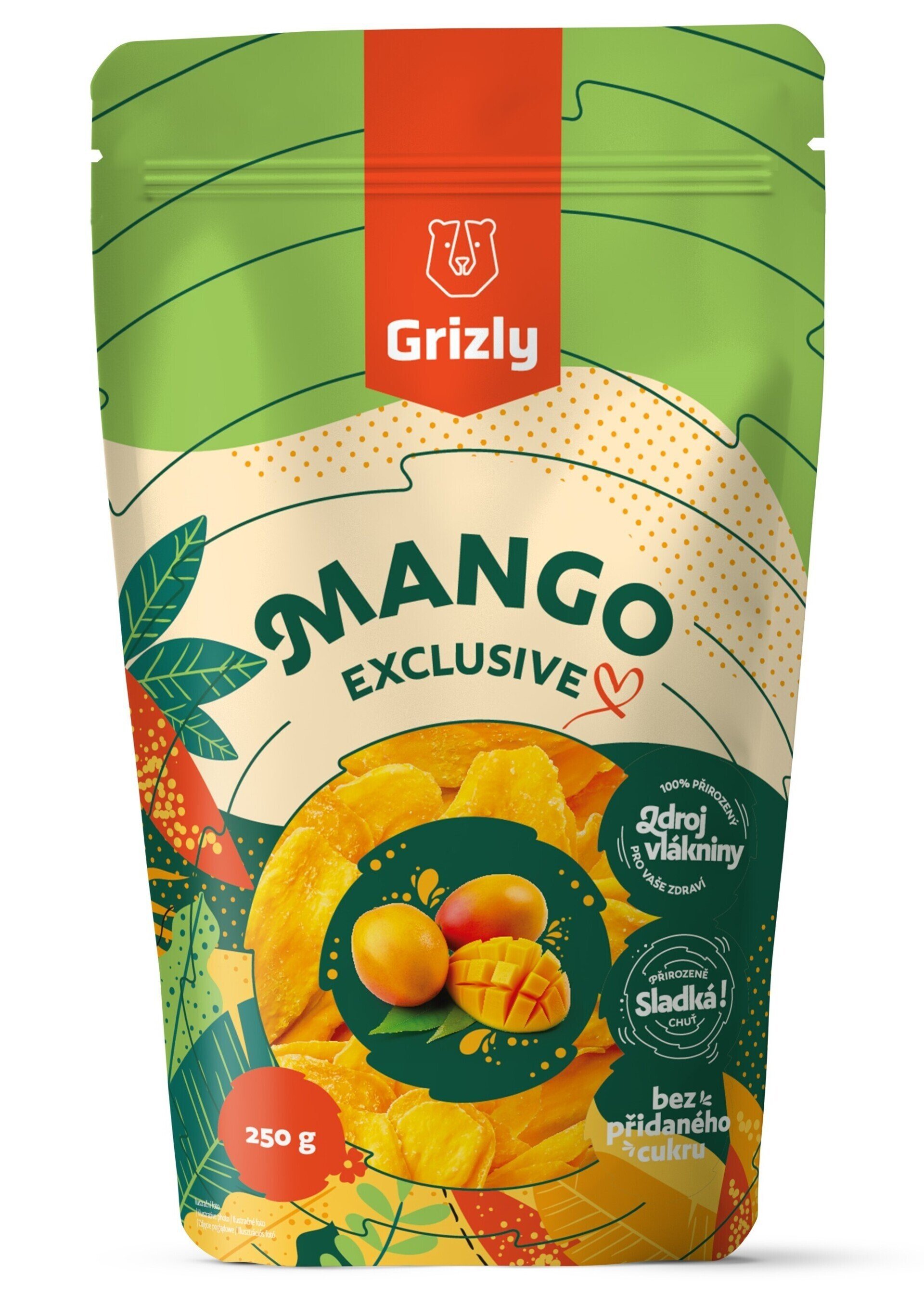 GRIZLY Mango sušené exclusive 250 g Obrázek