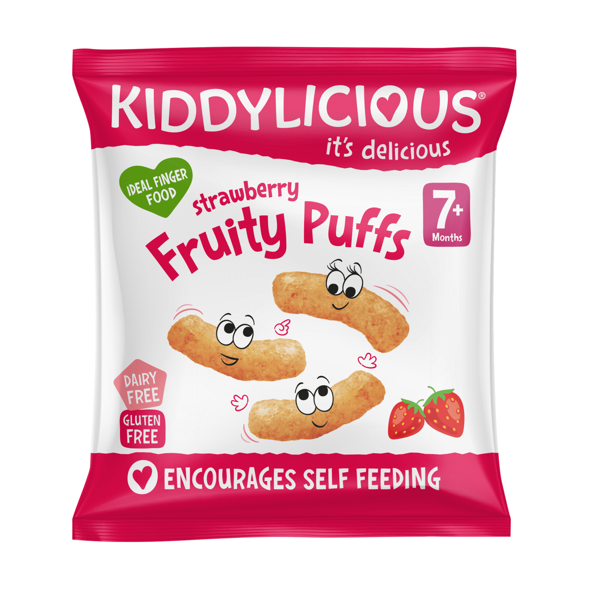 Kiddylicious velké křupky Jahodové 10 g