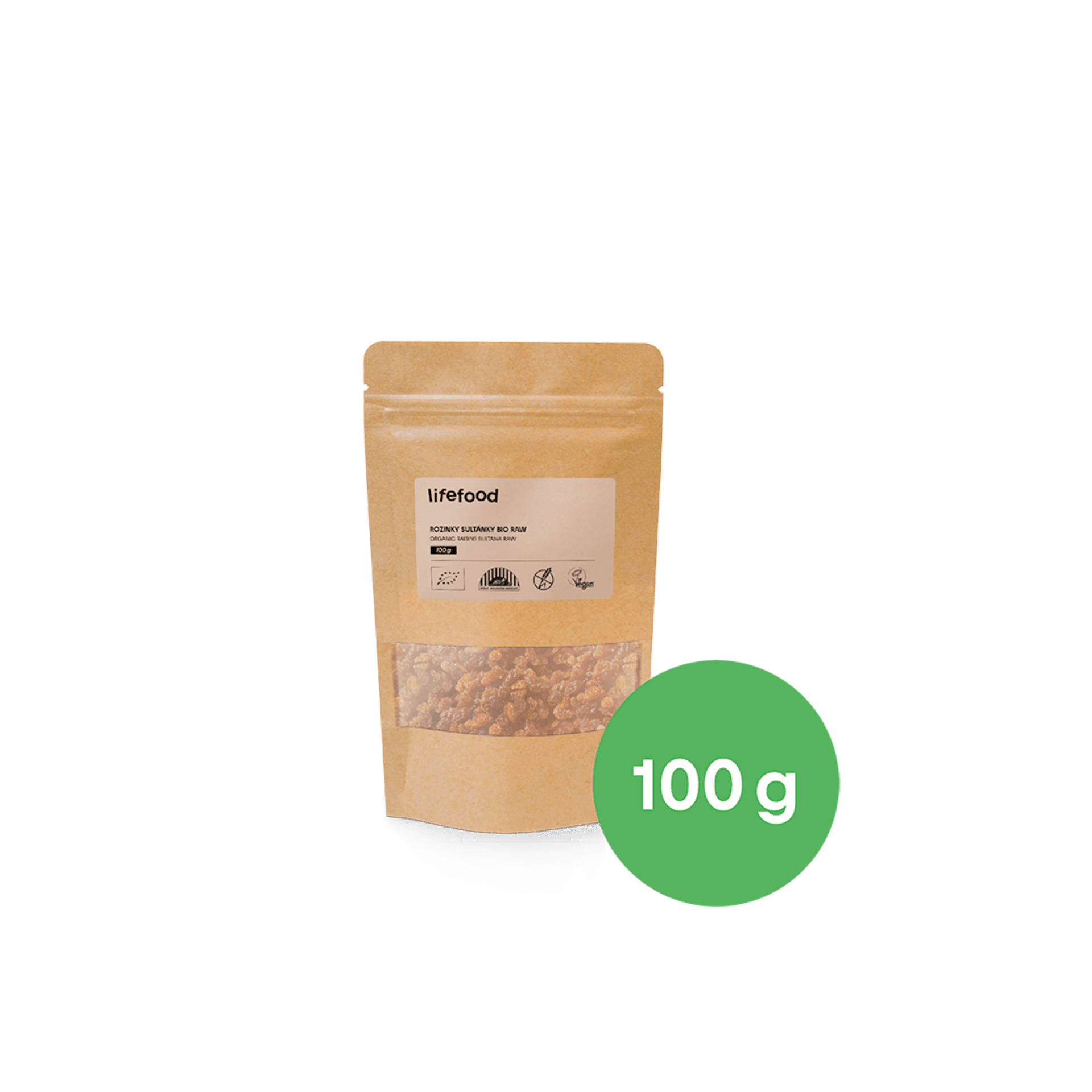 Lifefood Rozinky sultánky raw BIO 100 g