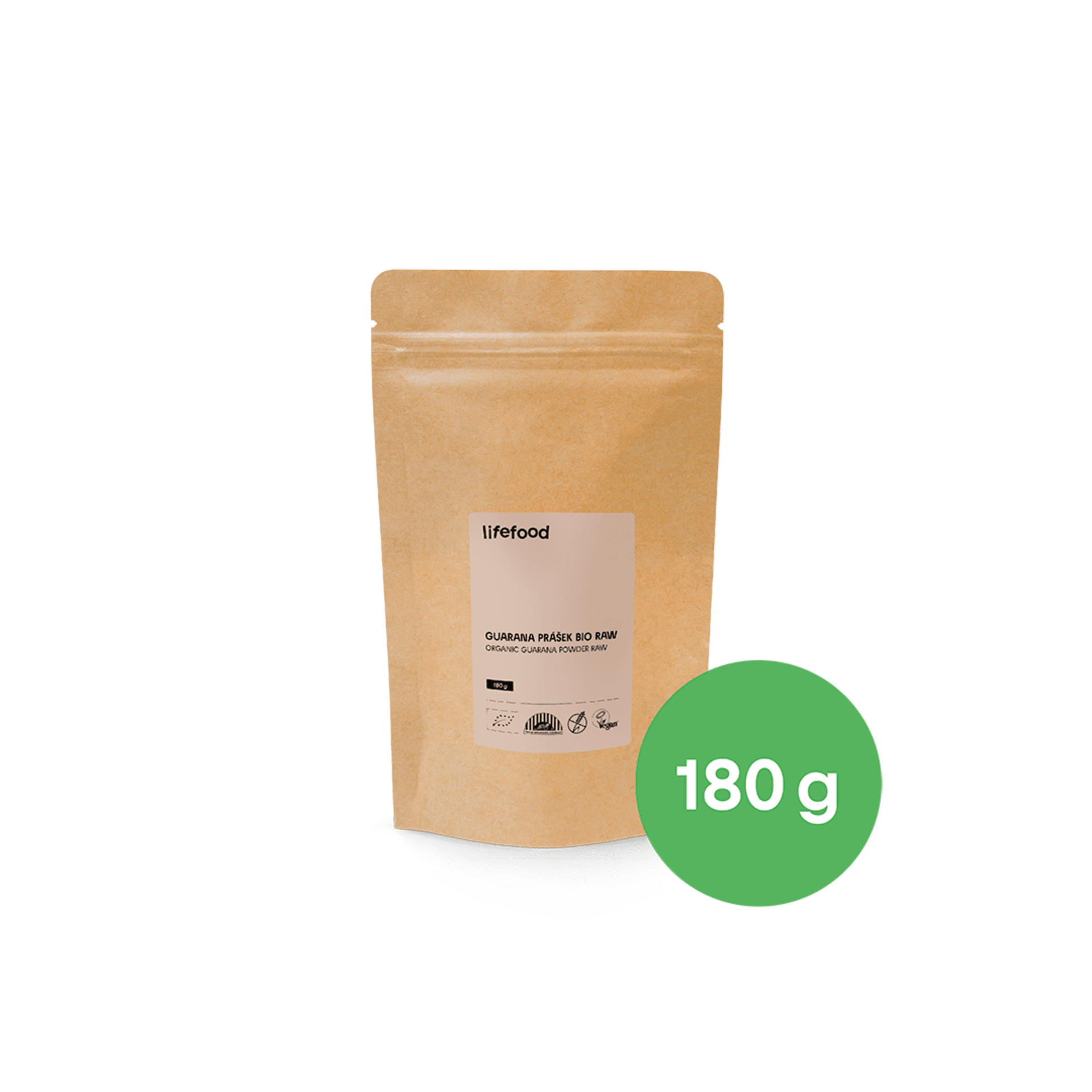 Lifefood Guarana prášek raw BIO 180 g