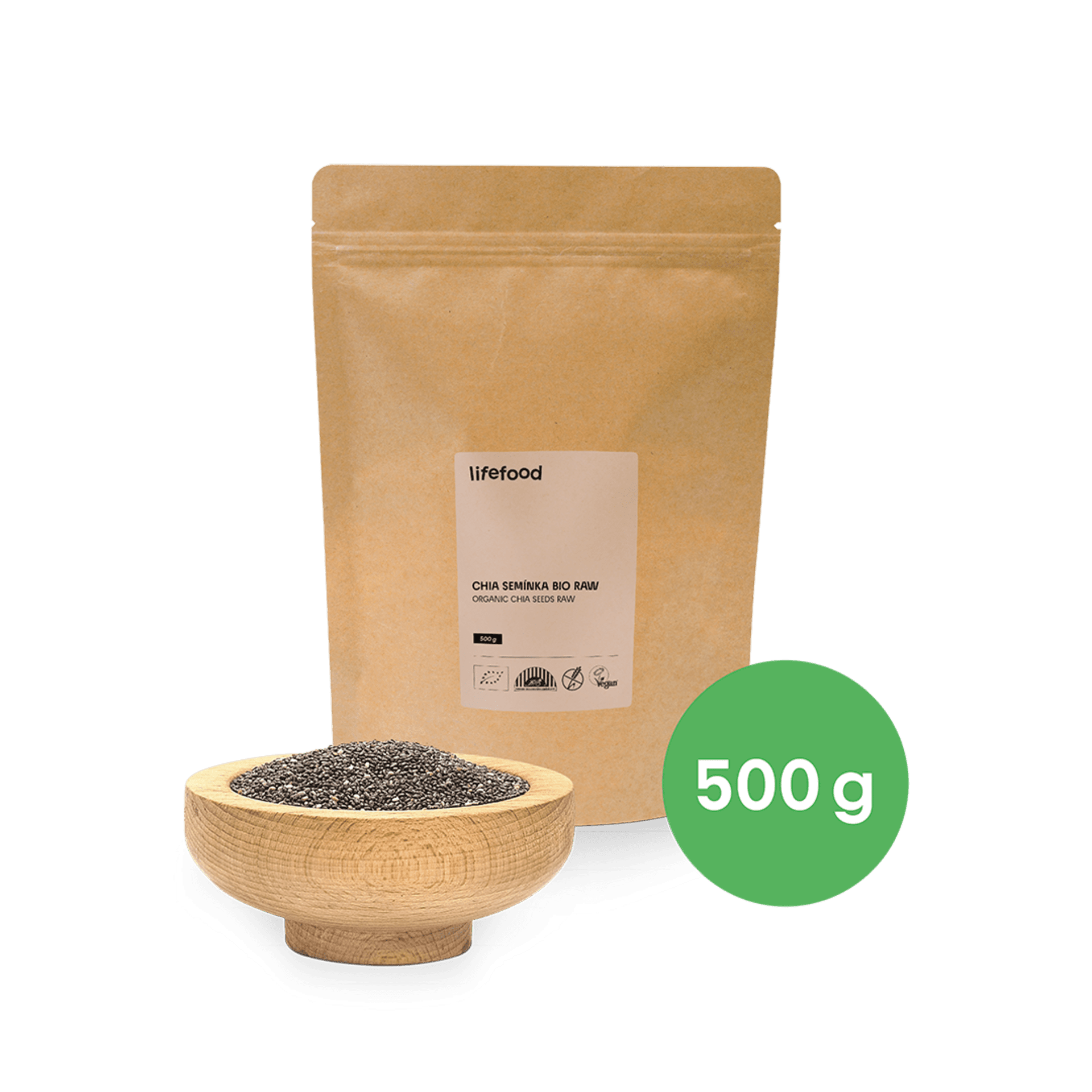 Lifefood Chia semínka raw BIO 500 g