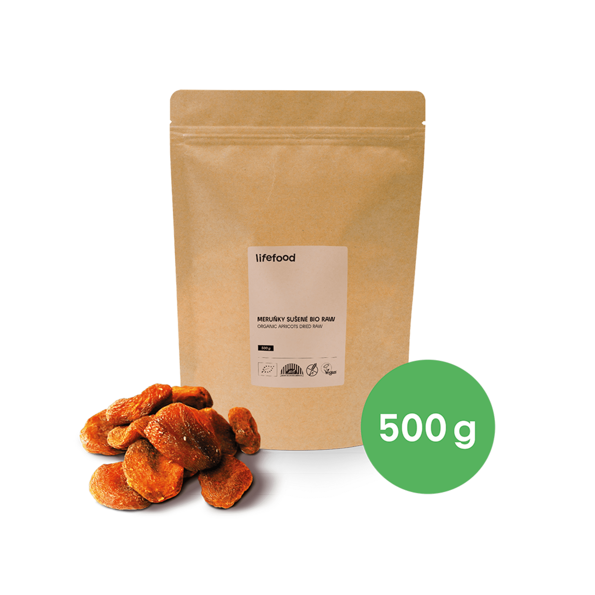 Lifefood Meruňky sušené raw BIO 500 g