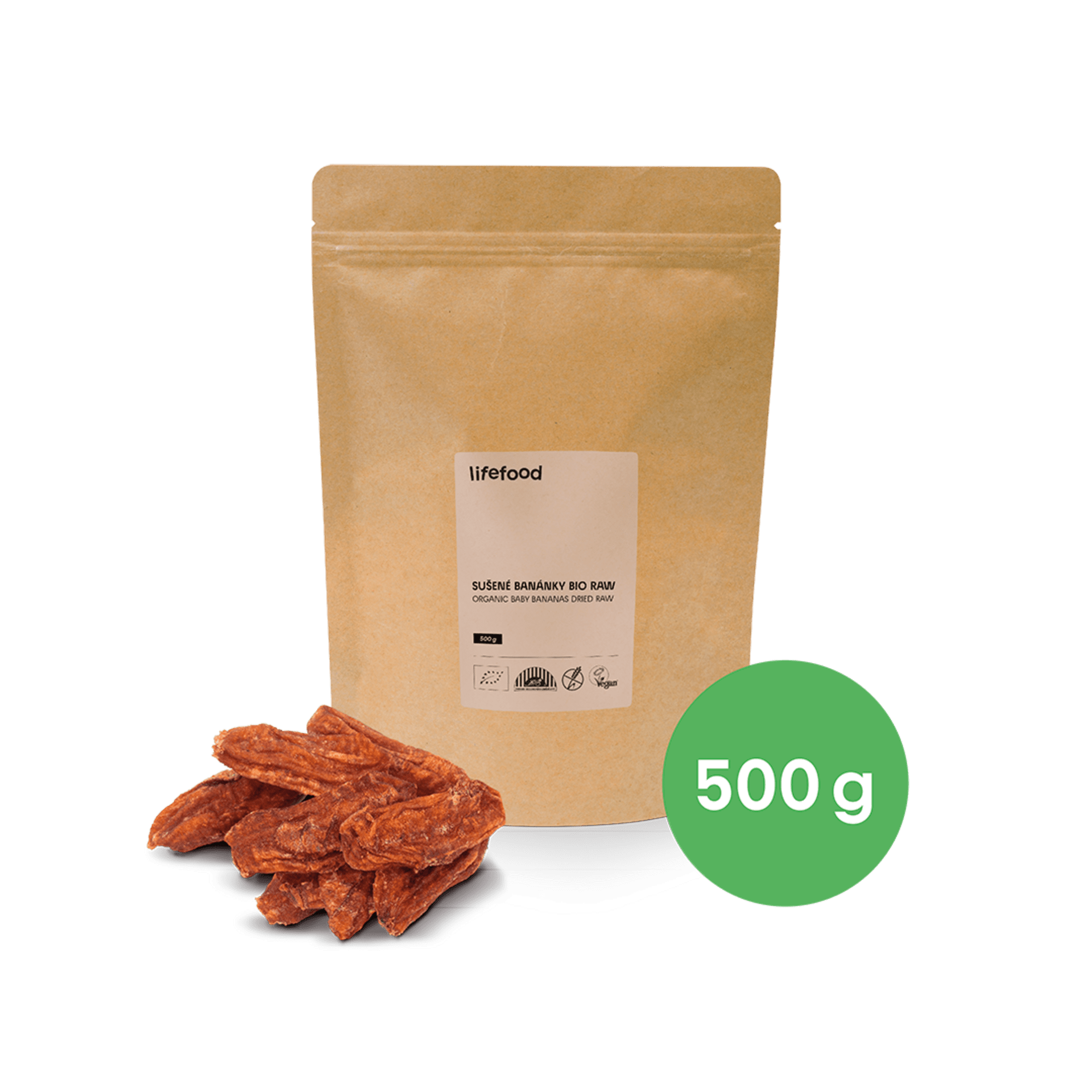 Lifefood Banánky sušené raw BIO 500 g