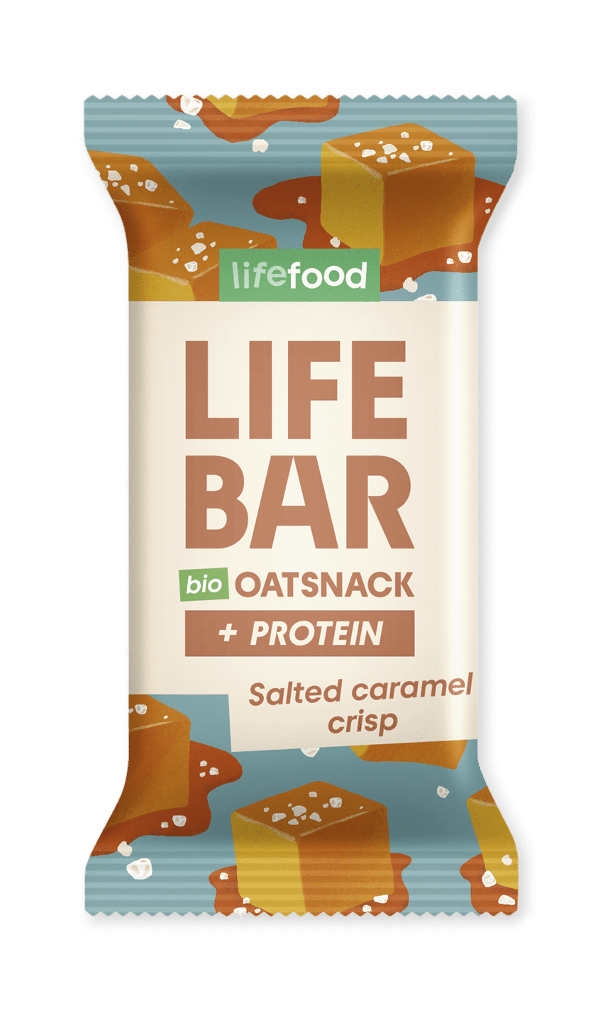 Lifefood Lifebar Oat snack protein slaný karamel BIO 40 g