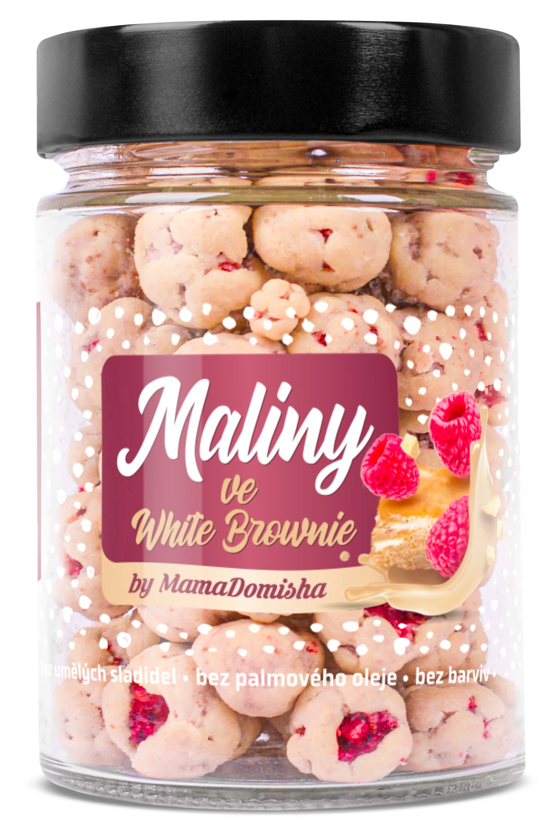 GRIZLY Maliny ve White Brownie by @mamadomisha 70 g