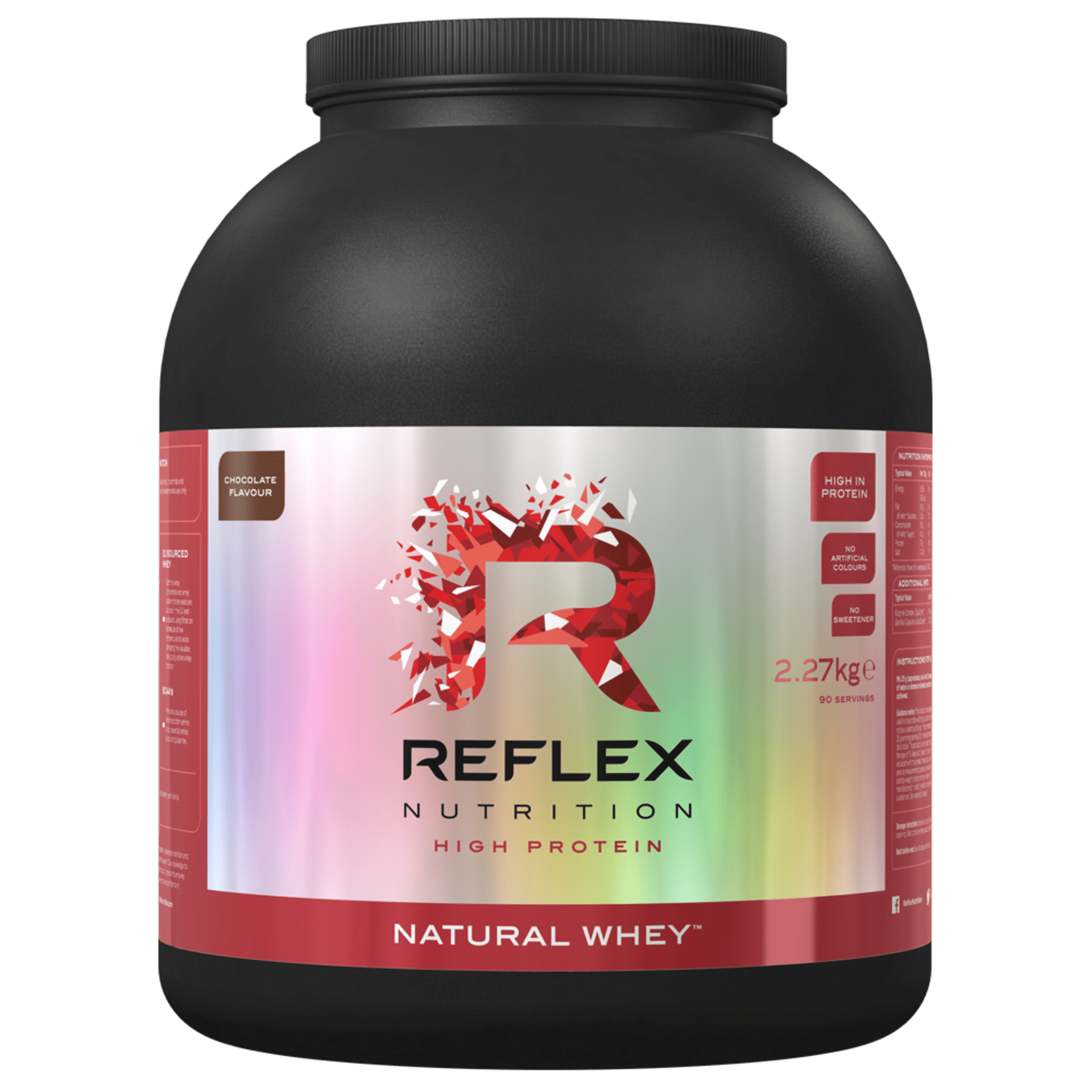 Reflex Nutrition Natural Whey 2270 g - jahoda expirace Obrázek