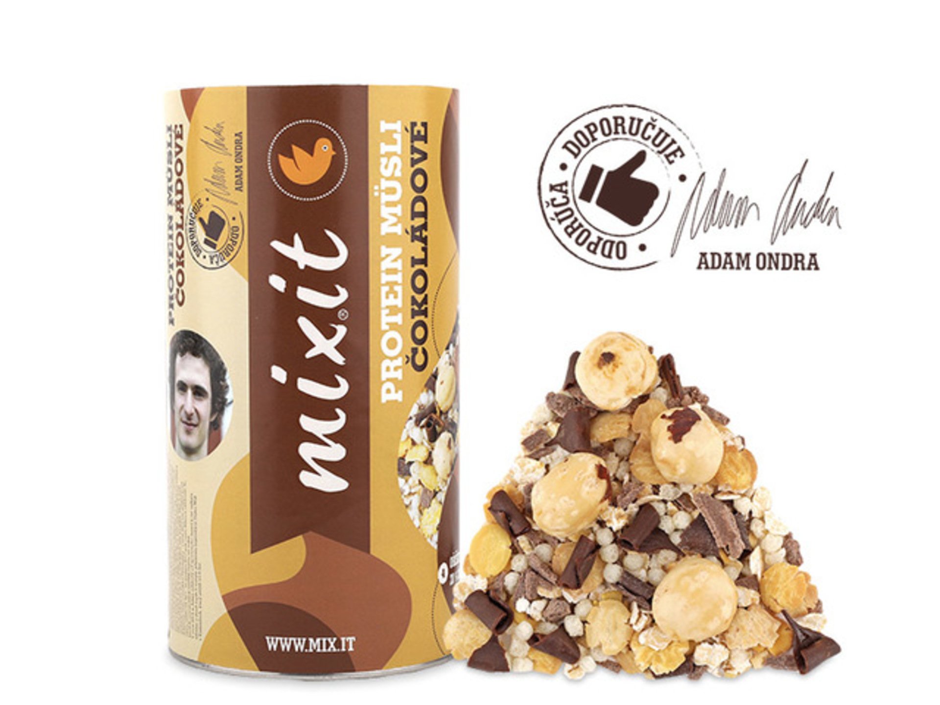 Mixit Adam Ondra - proteinové müsli s čokoládou 450 g