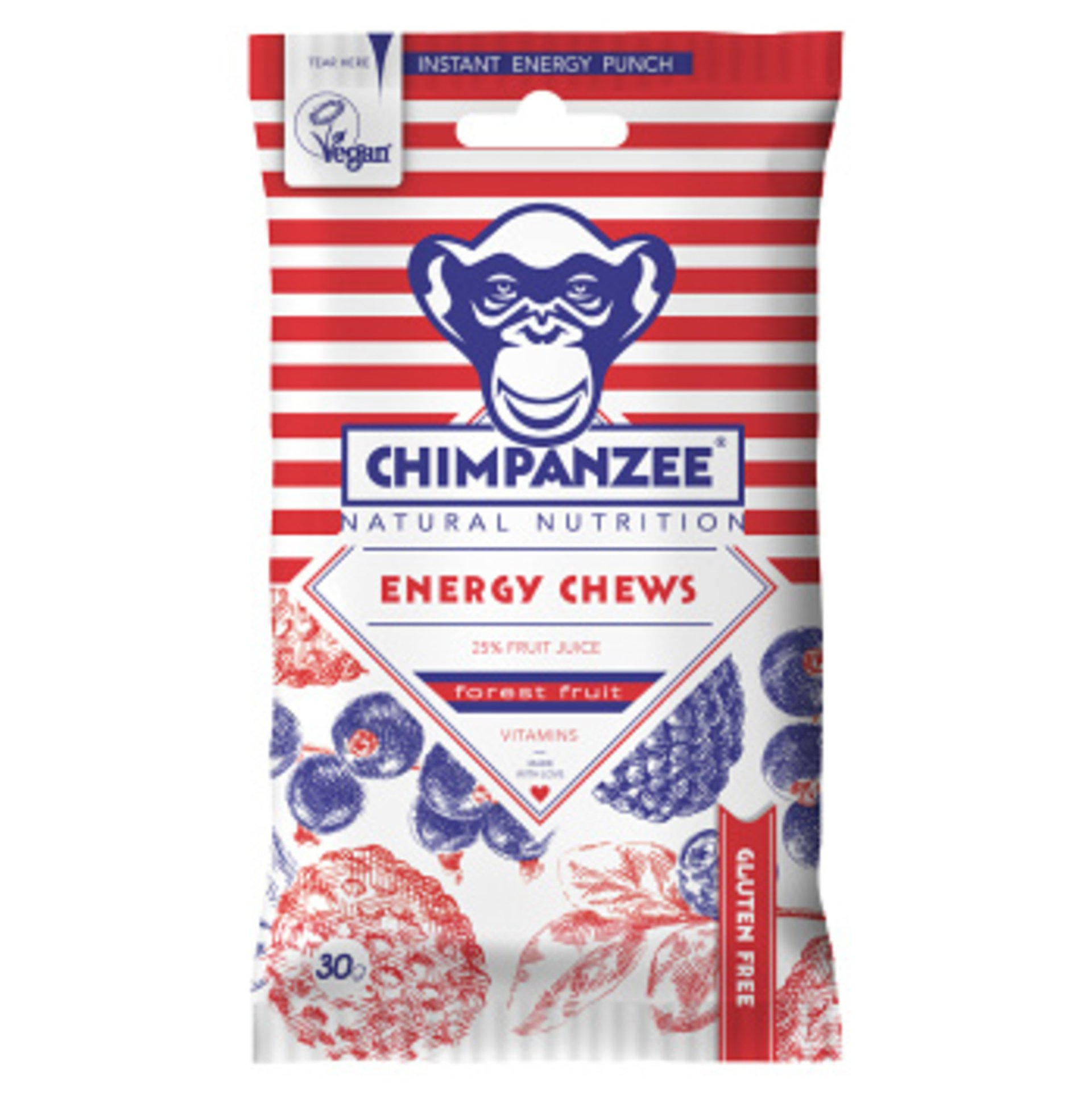 Chimpanzee Energy bonbony lesní plody 30 g