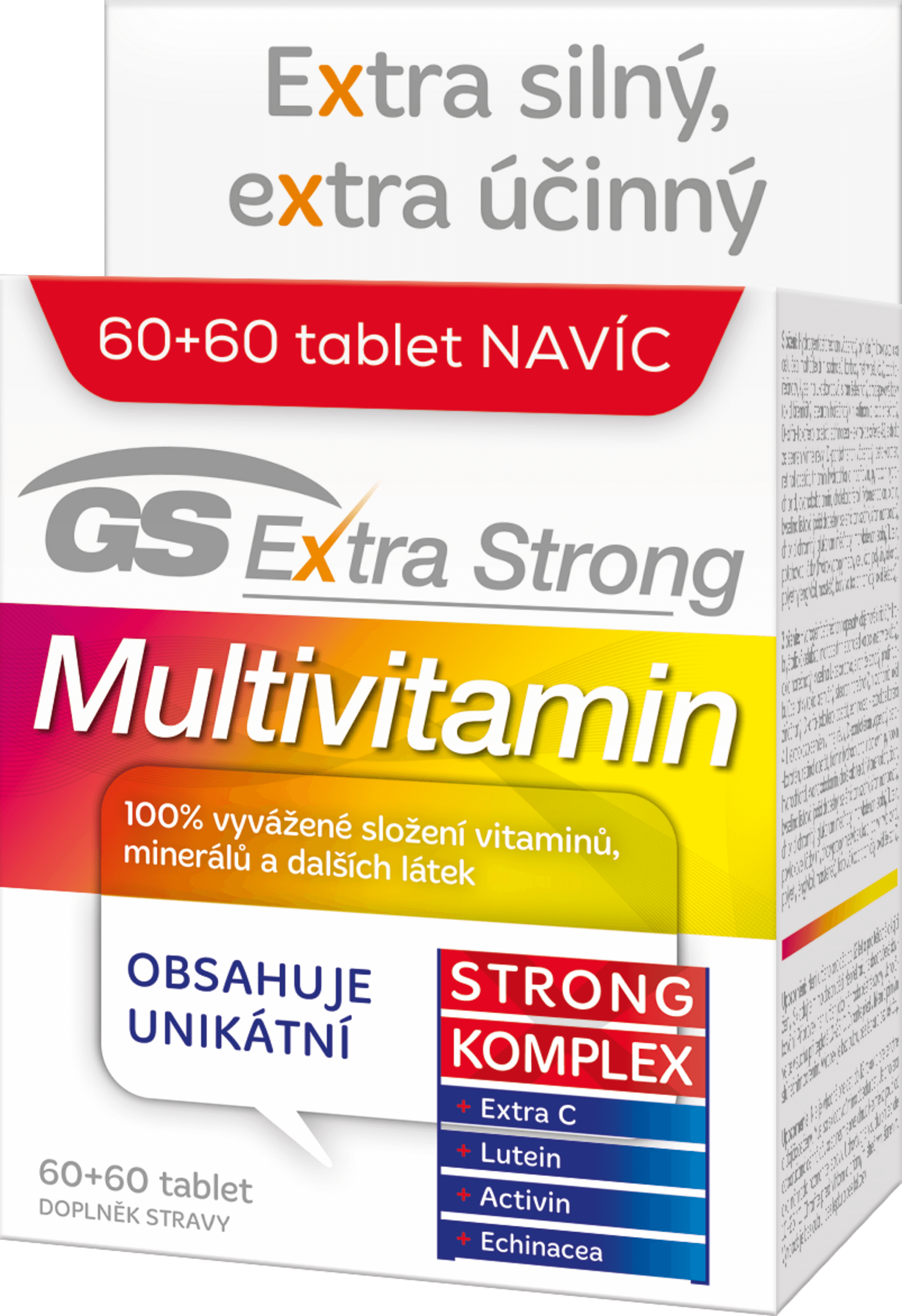 GS Extra Strong Multivitamin 60+60 tablet Obrázek