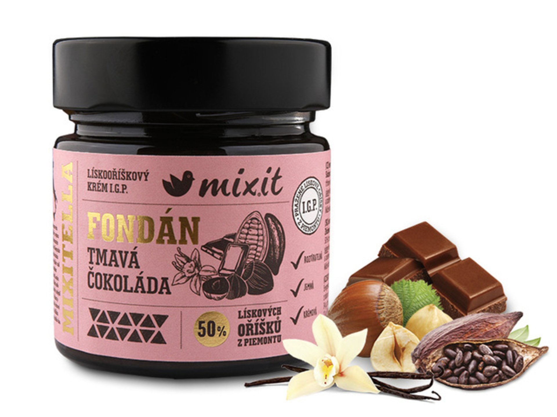 Mixit Mixitella Premium - Lískový oříšek z Piemontu s fondánem 200 g