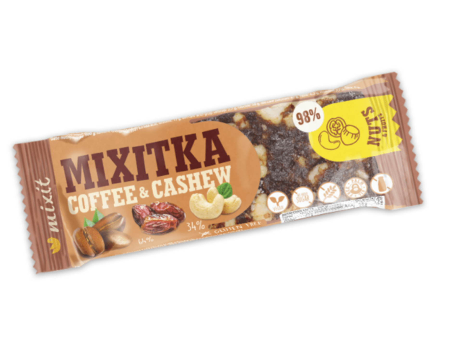 Mixit Mixitka bez lepku káva a kešu 44 g Obrázek