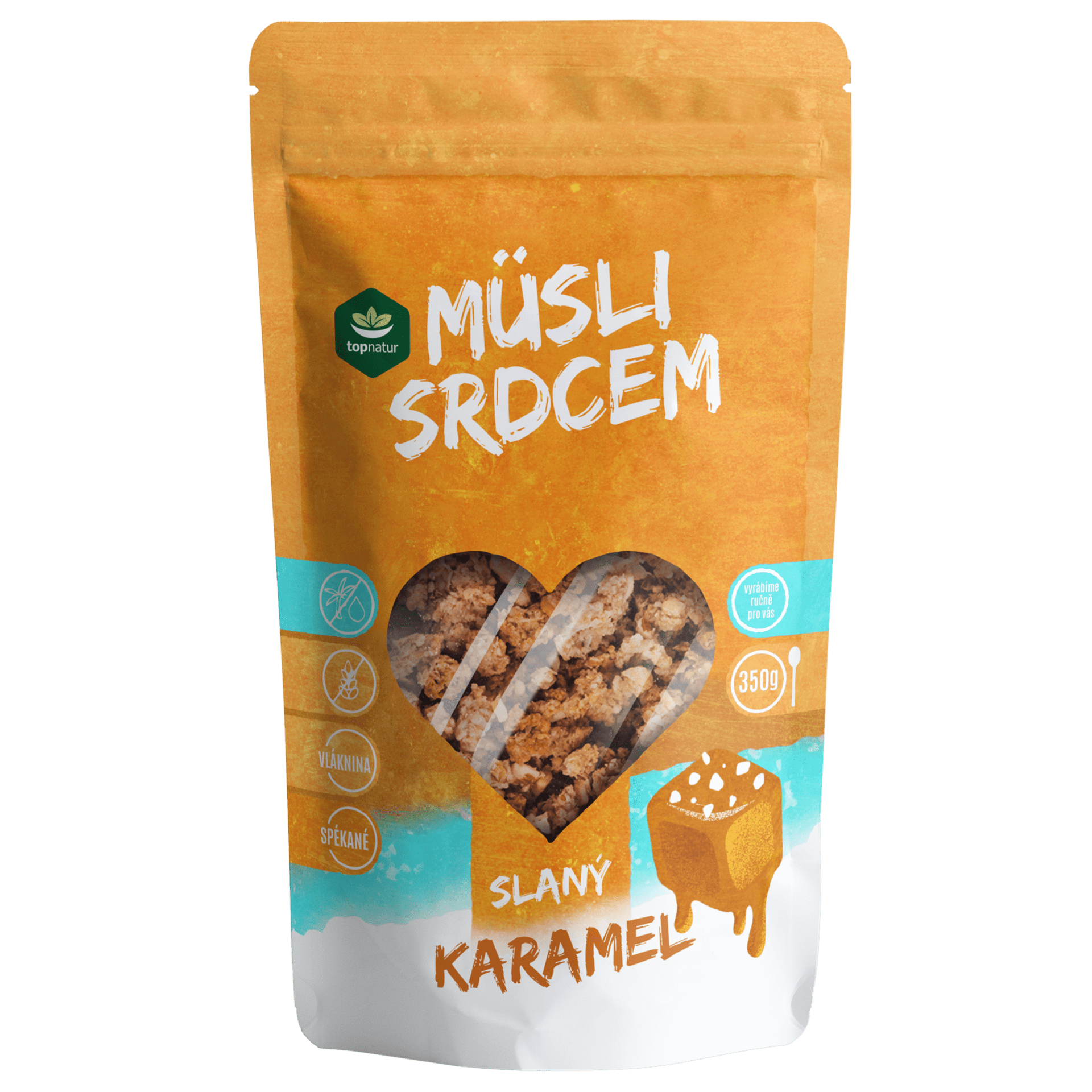 Topnatur Müsli srdcem slaný karamel 350 g