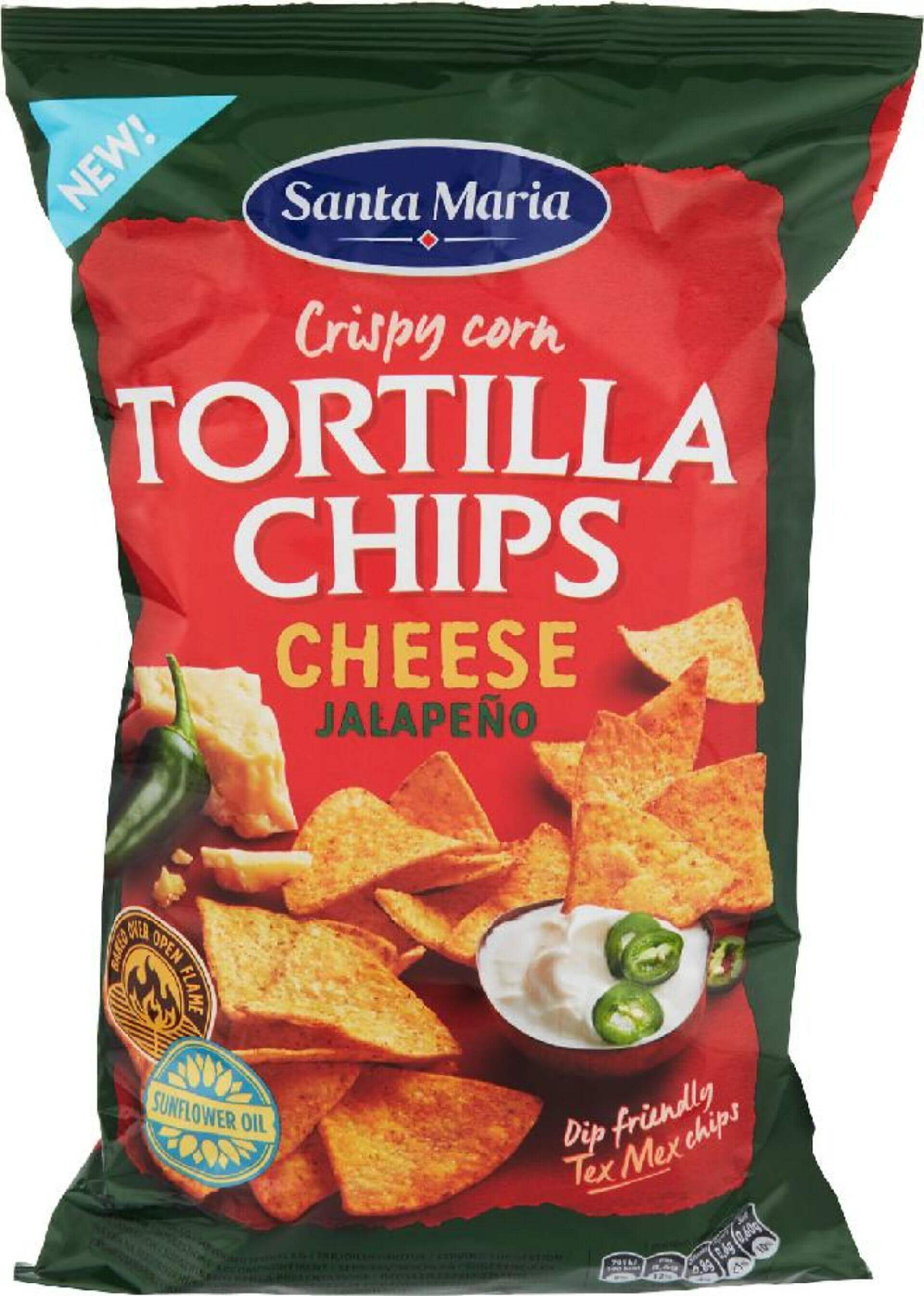 Santa Maria Tortilla chips sýr Jalapeňo 185 g