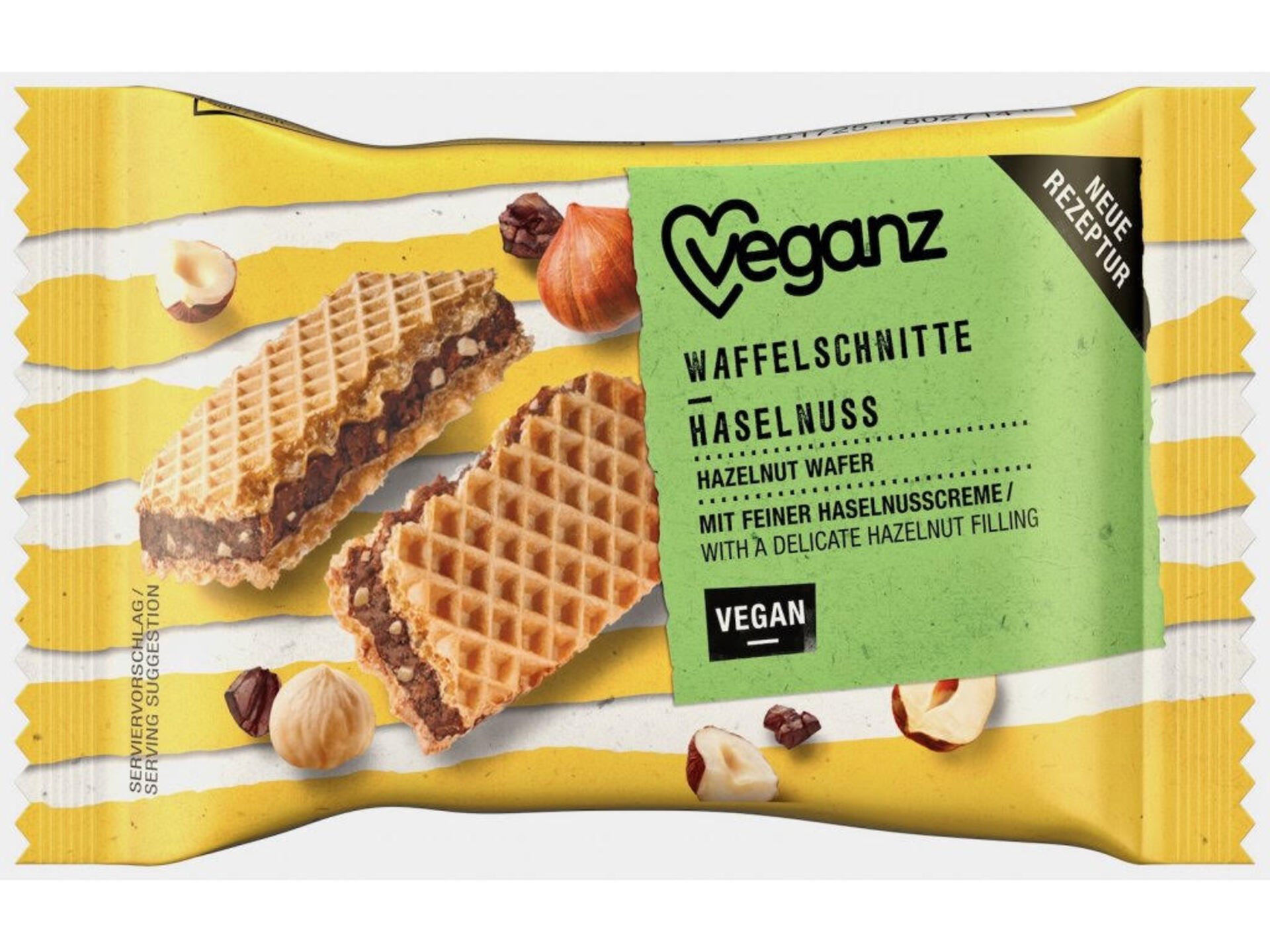 Veganz Oříšková vafle BIO 22 g Obrázek