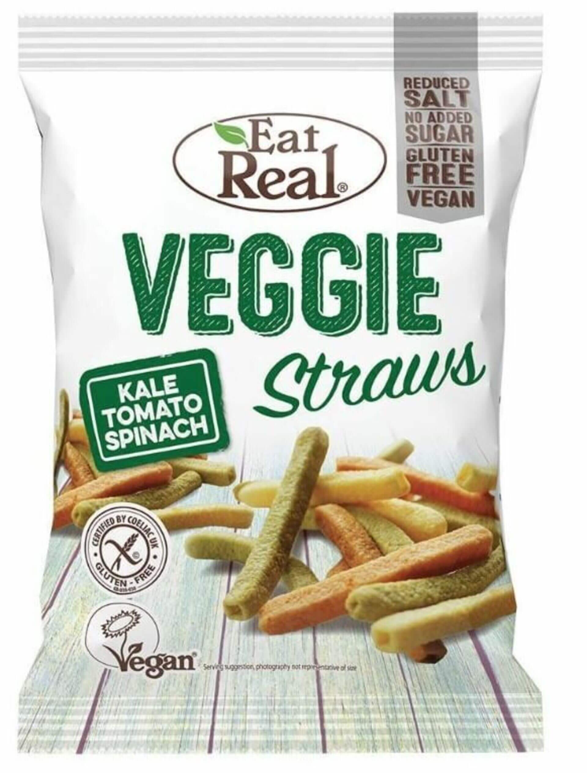 Eat Real Tyčinky Veggie s kapustou, rajčaty a špenátem 113 g