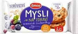 Emco Mysli Ovesné sušenky borůvka 60 g