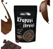 WormUP Křupaví červíci hořká čokoláda 20 g