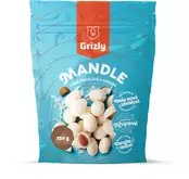 GRIZLY Mandle v bílé čokoládě s kokosem 250 g