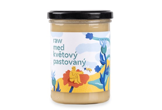 Davidova ekologická včelí farma - Raw med květový pastovaný 500g