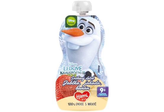 Disney Frozen Olaf kapsička jablko, jahoda, banán