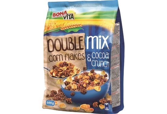 Double mix cereální lupínky CF a Cocoa crunch