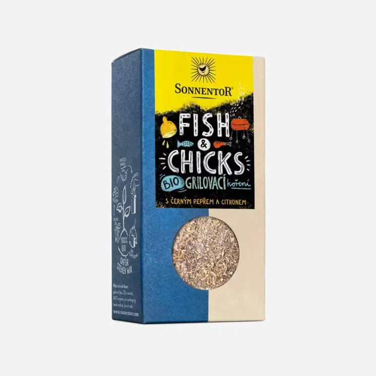 Fish a Chicks grilovací koření na ryby a kuře BIO