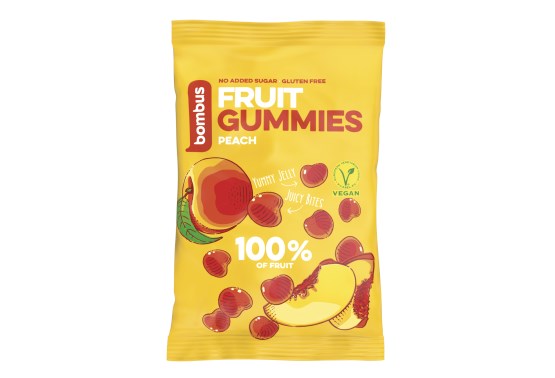 Fruit energy gummies broskev