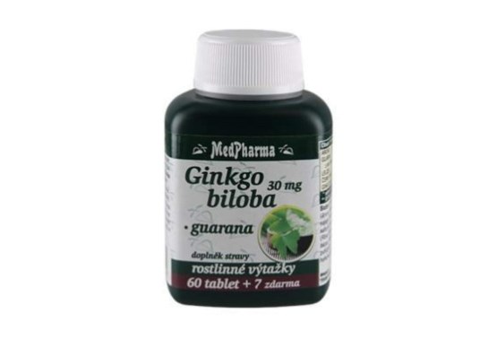 Ginkgo biloba 30 mg + guarana 67 tablet