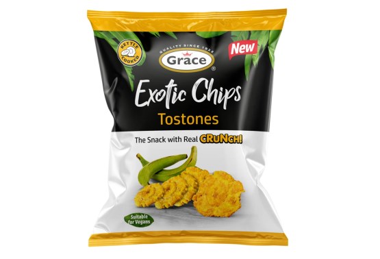 Grace kotlíkové banánové plantain chipsy Tostones bezlepkové 75g - expirace