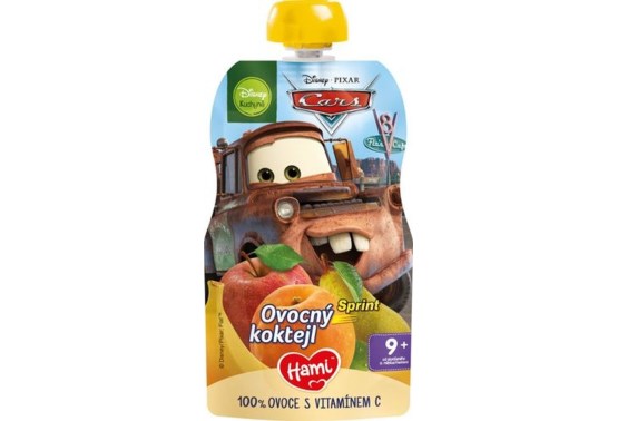 HAMI DISNEY CARS KAPSIČKA OVOCNÝ KOKTEJL 110G 9M - expirace