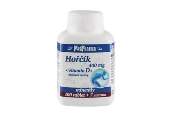 Hořčík 300 mg + vitamin D3 107 tablet